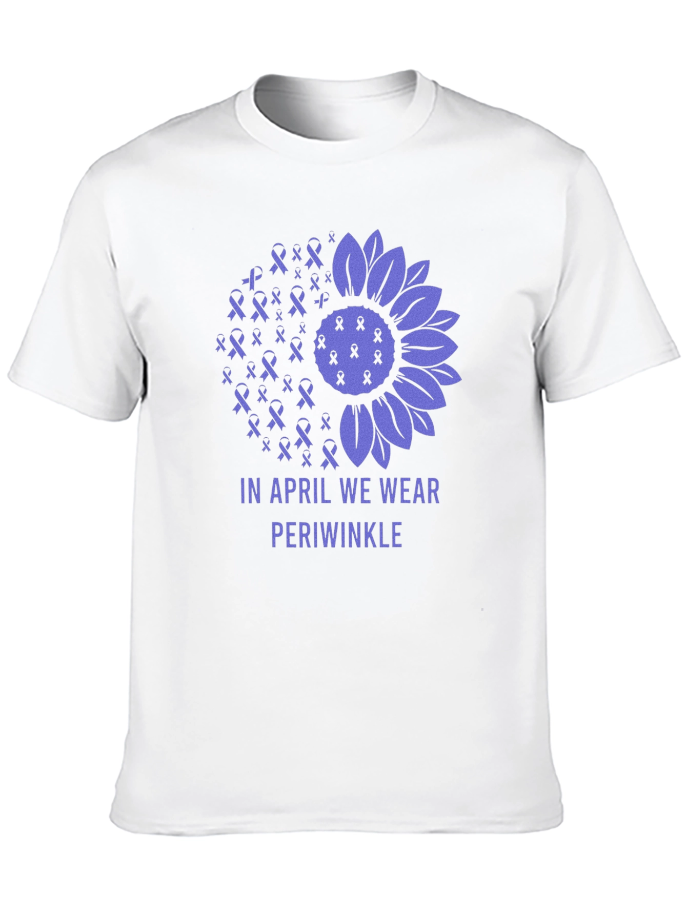 Periwinkle Awareness T-Shirt: In April We Wear