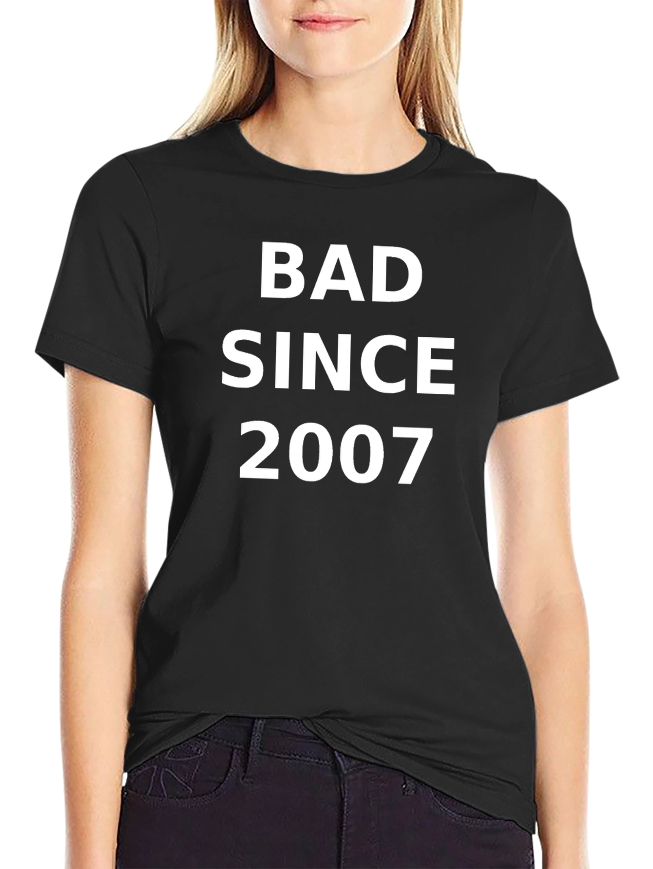 Bad Since 2007 Graphic Tee - Black Cotton T-Shirt