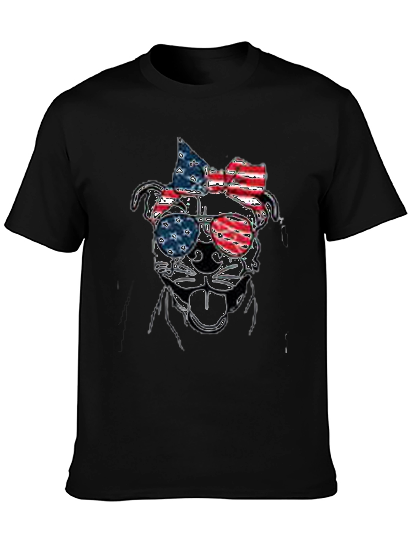 Patriotic Dog Sunglasses T-Shirt – USA Dog Lover Tee