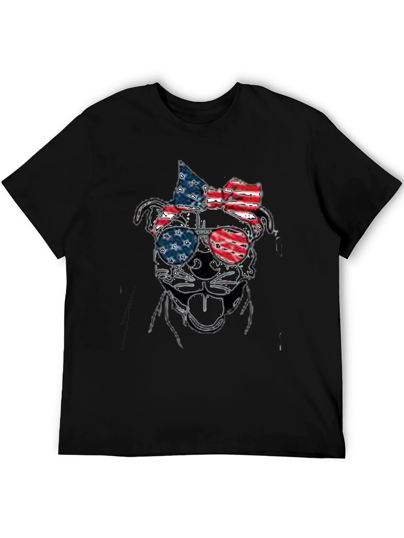 Patriotic Dog Sunglasses T-Shirt – USA Dog Lover Tee