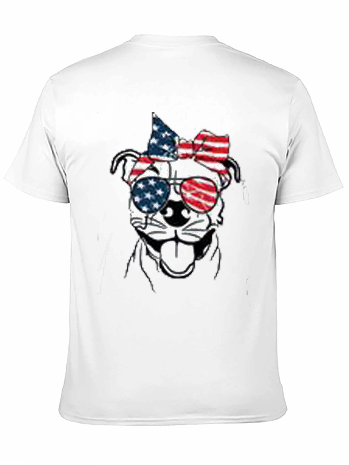 Patriotic Dog Sunglasses T-Shirt – USA Dog Lover Tee
