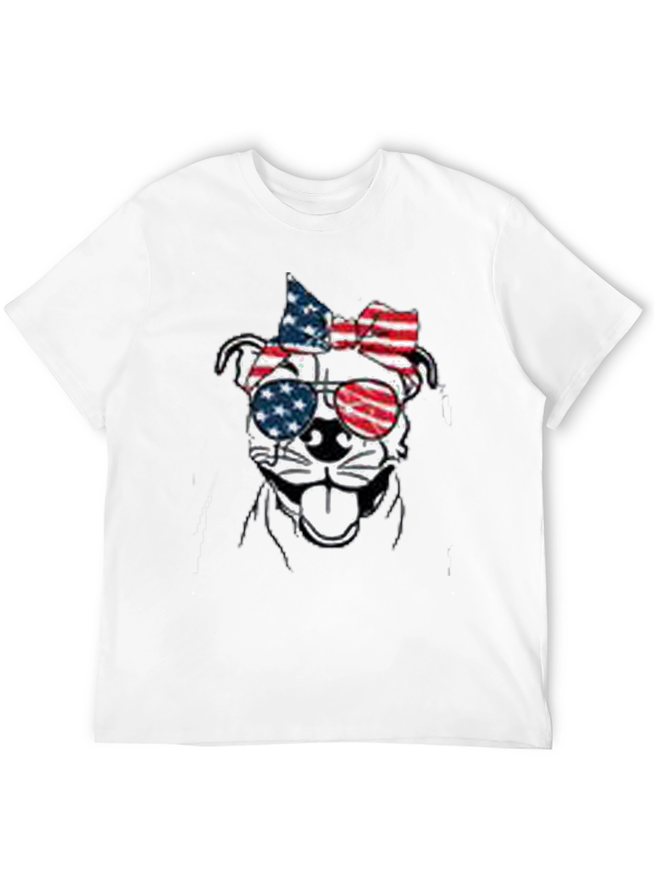 Patriotic Dog Sunglasses T-Shirt – USA Dog Lover Tee