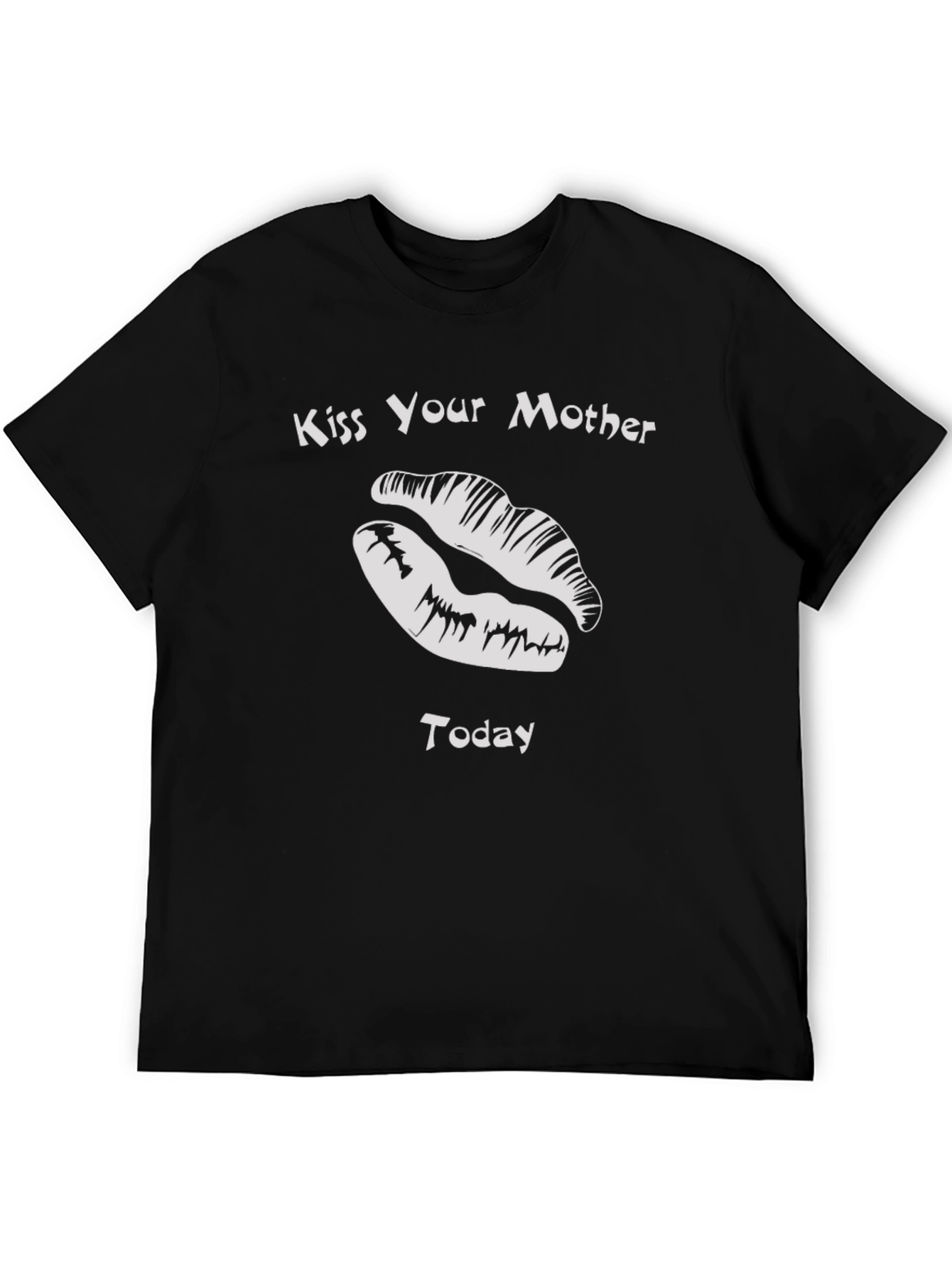 Kiss Your Mother Lips Graphic T-Shirt
