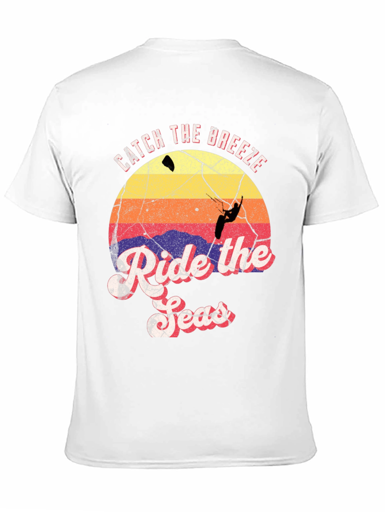 Catch the Breeze Ride the Seas Black T-Shirt