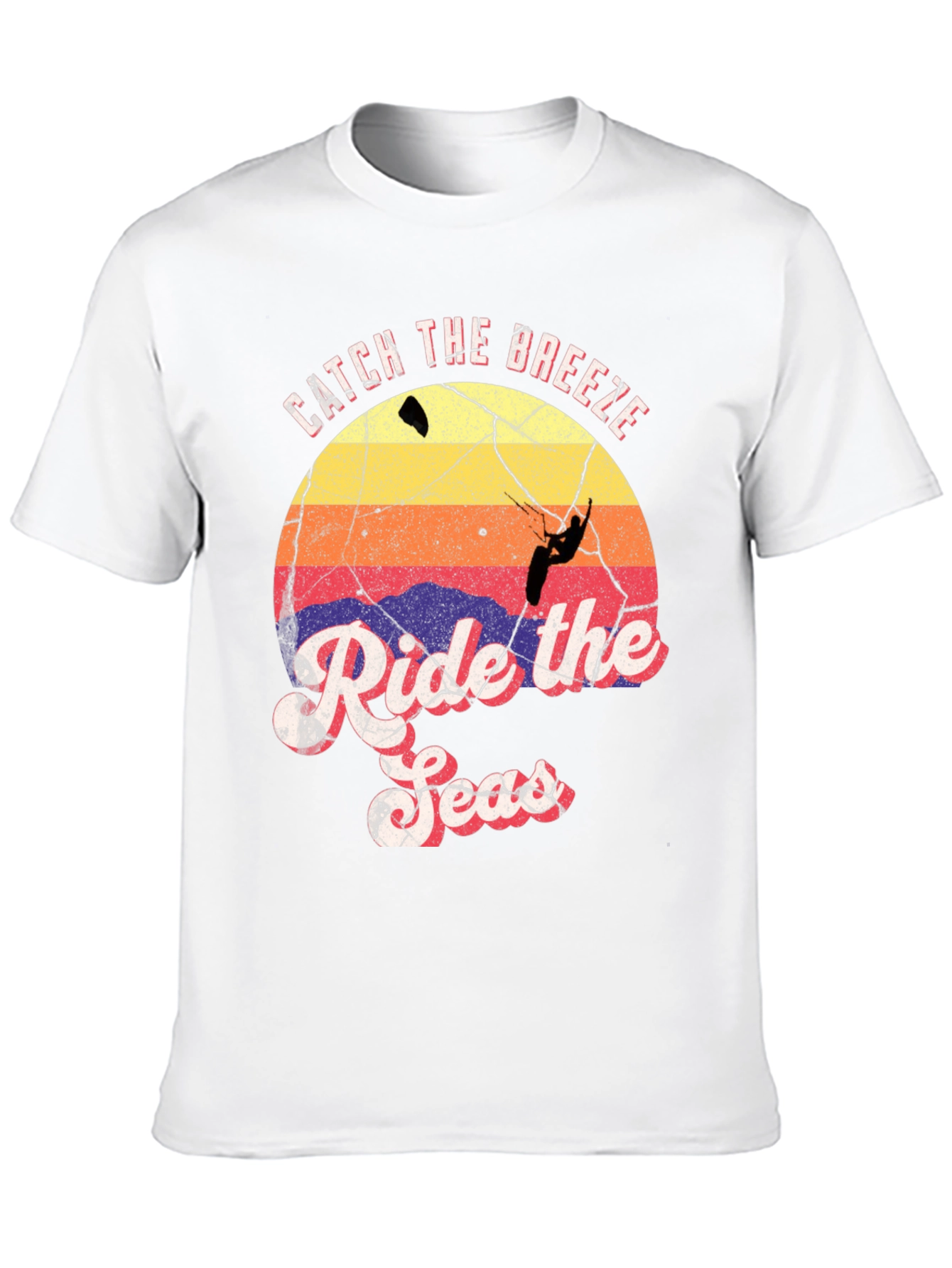 Catch the Breeze Ride the Seas Black T-Shirt