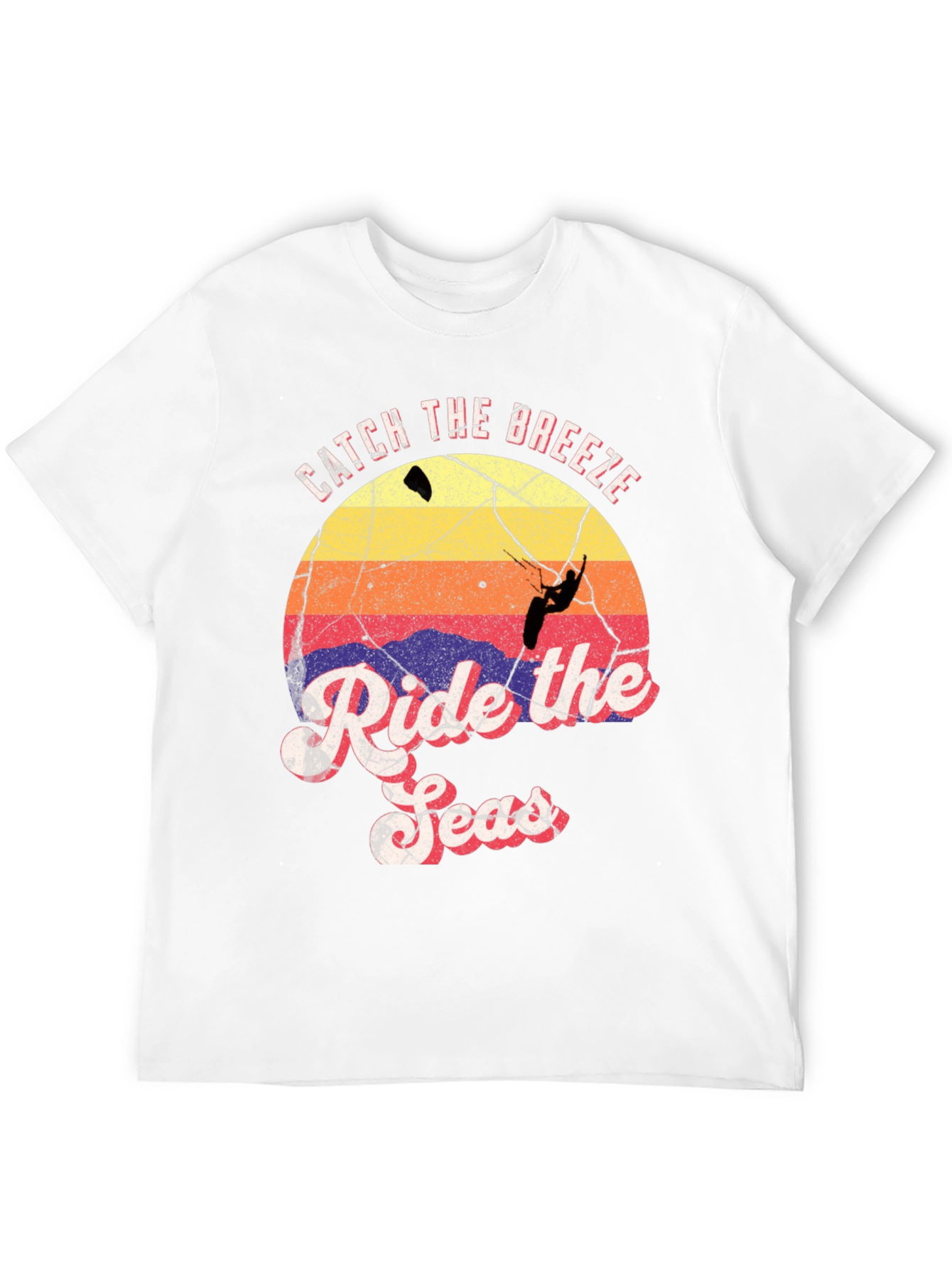 Catch the Breeze Ride the Seas Black T-Shirt