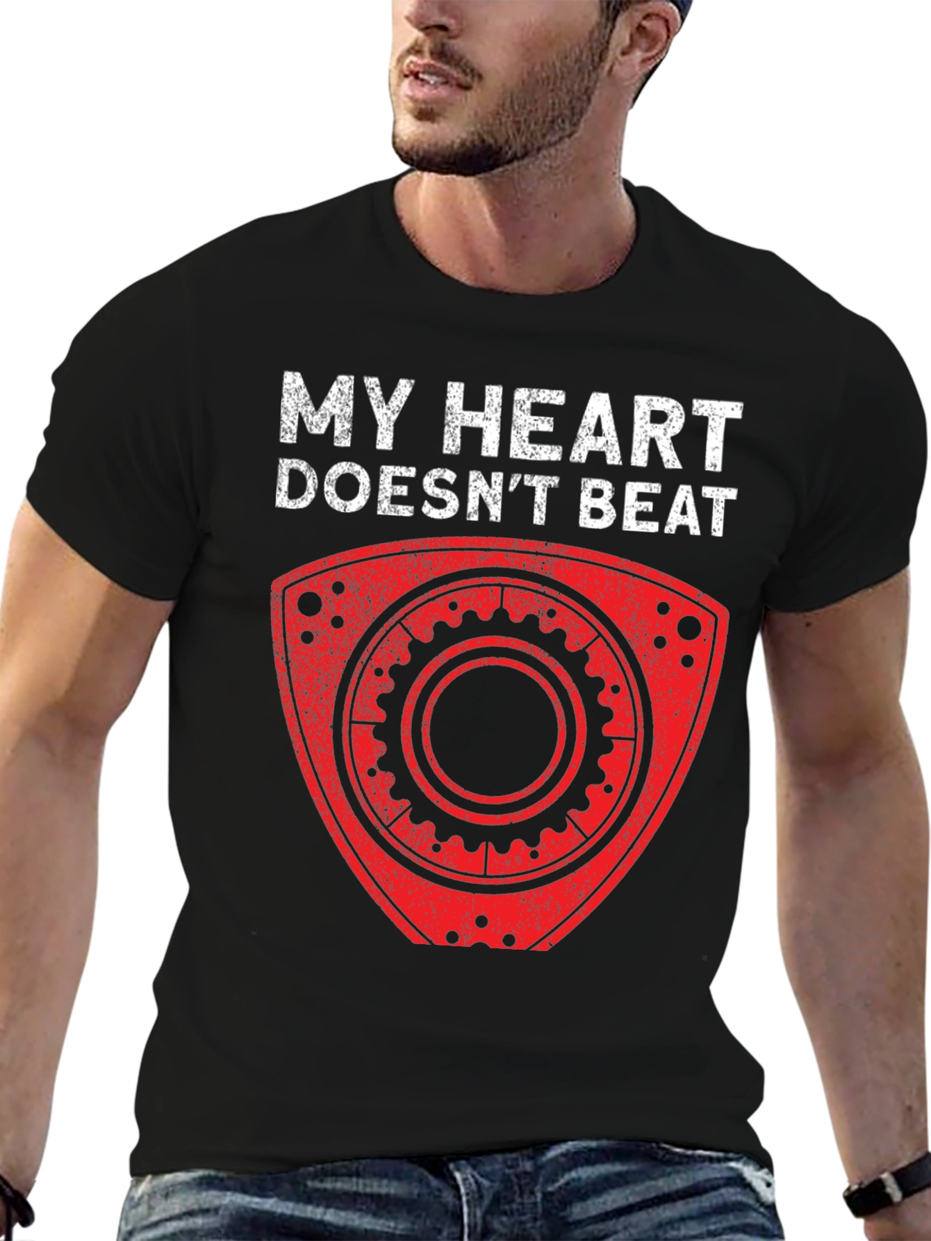 My Heart Doesnt Beat Rotary Engine T-Shirt