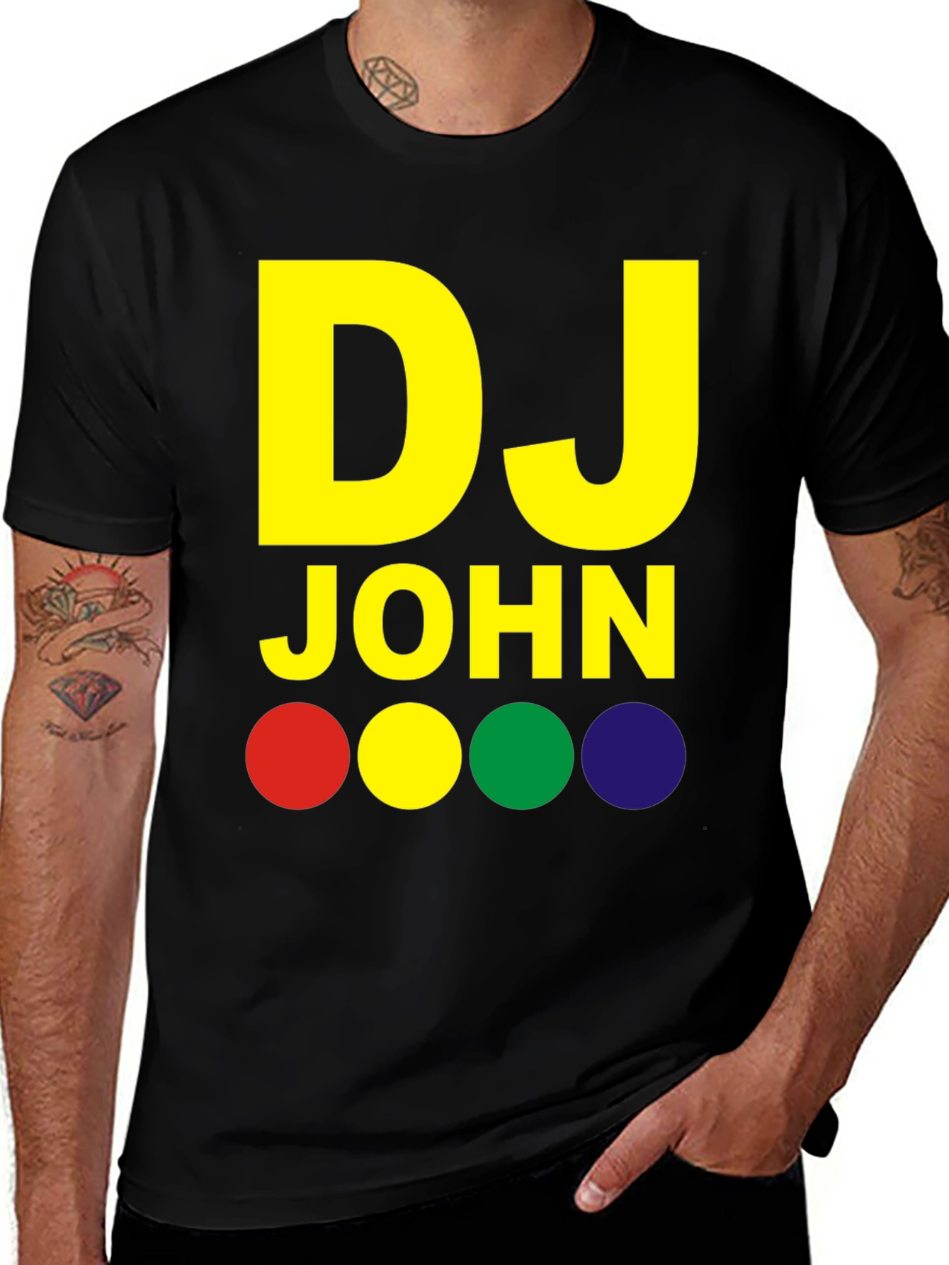 DJ John Black Graphic Tee
