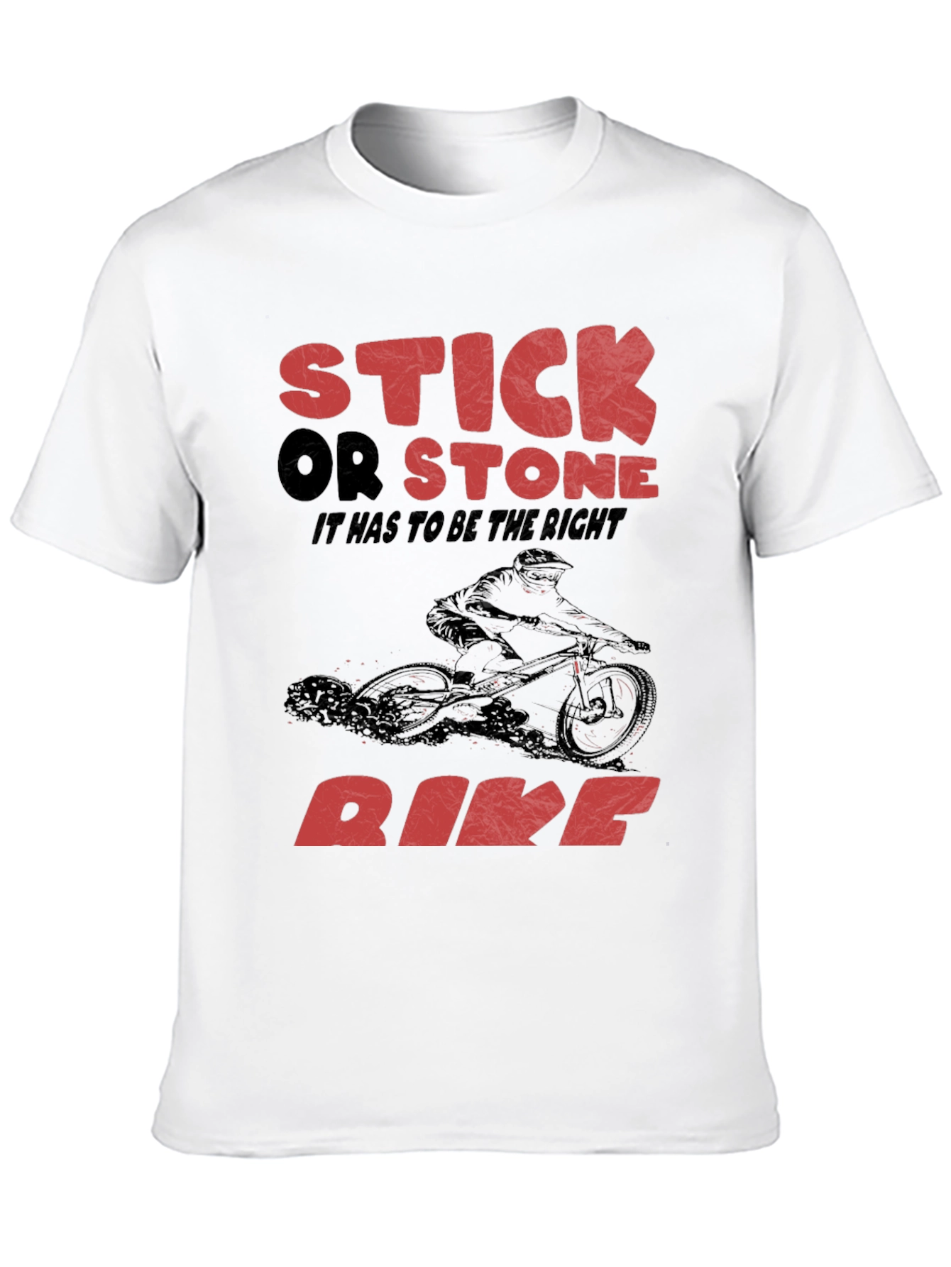 Stick Or Stone Bike Graphic T-Shirt