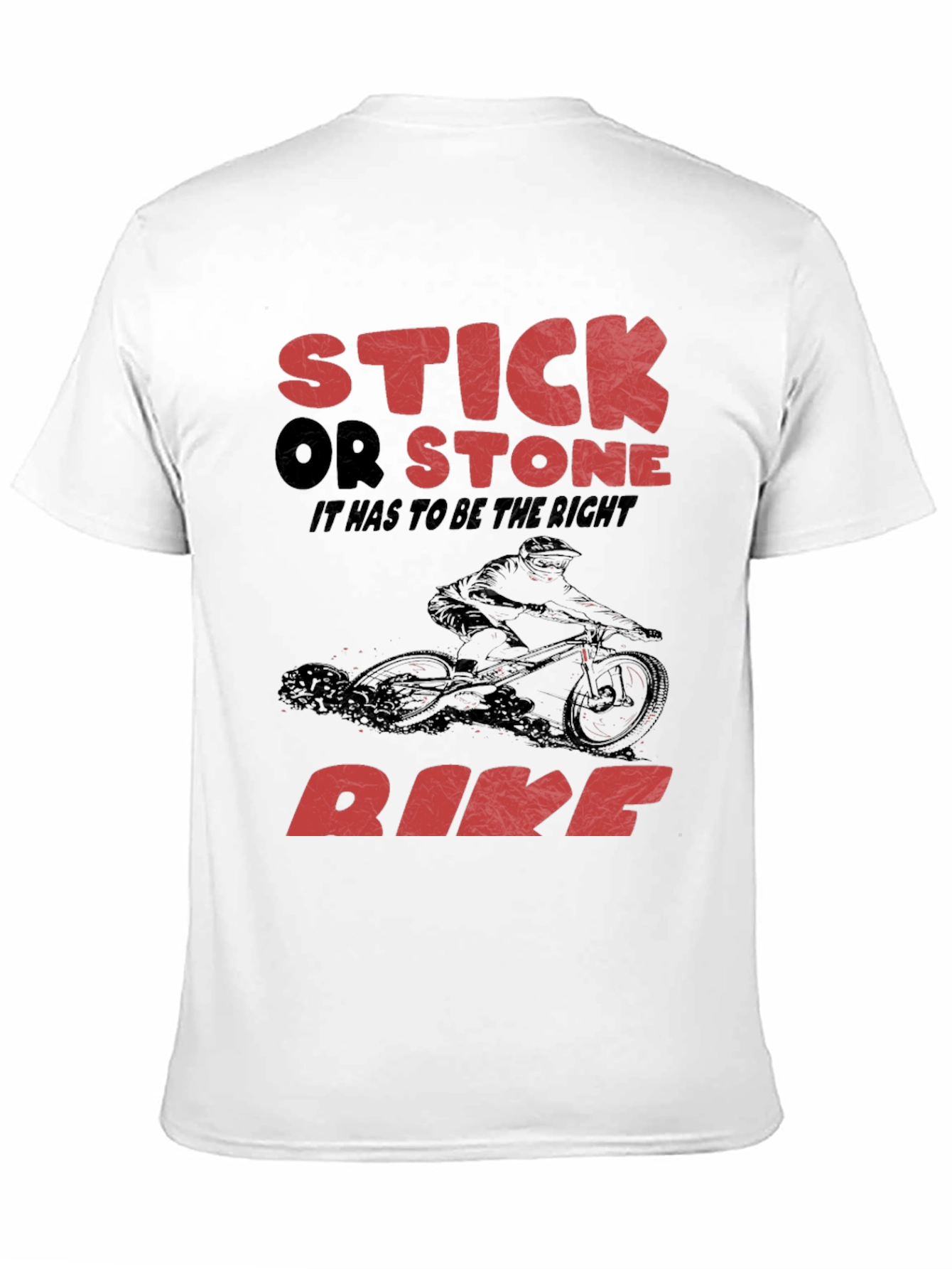 Stick Or Stone Bike Graphic T-Shirt
