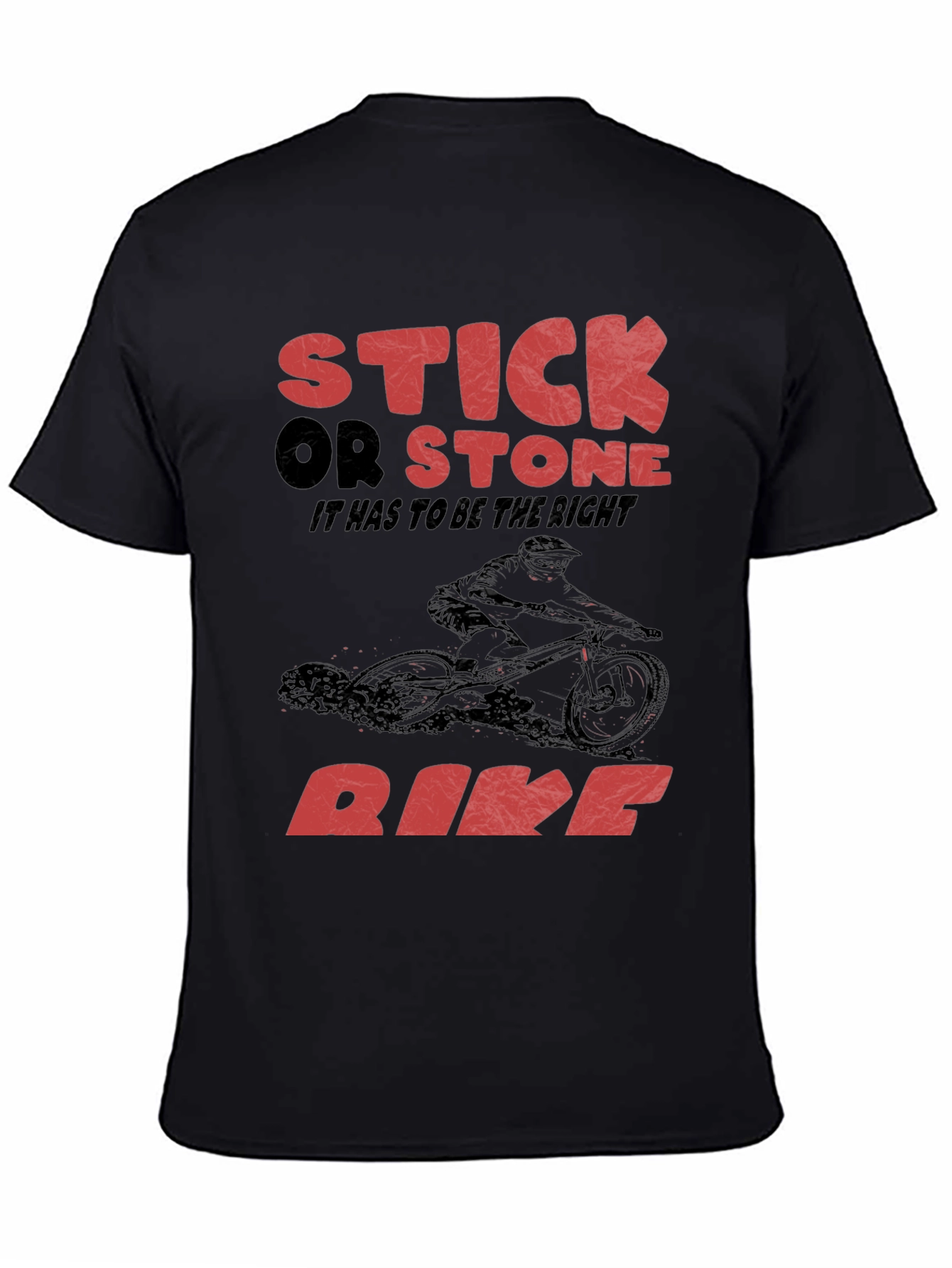 Stick Or Stone Bike Graphic T-Shirt