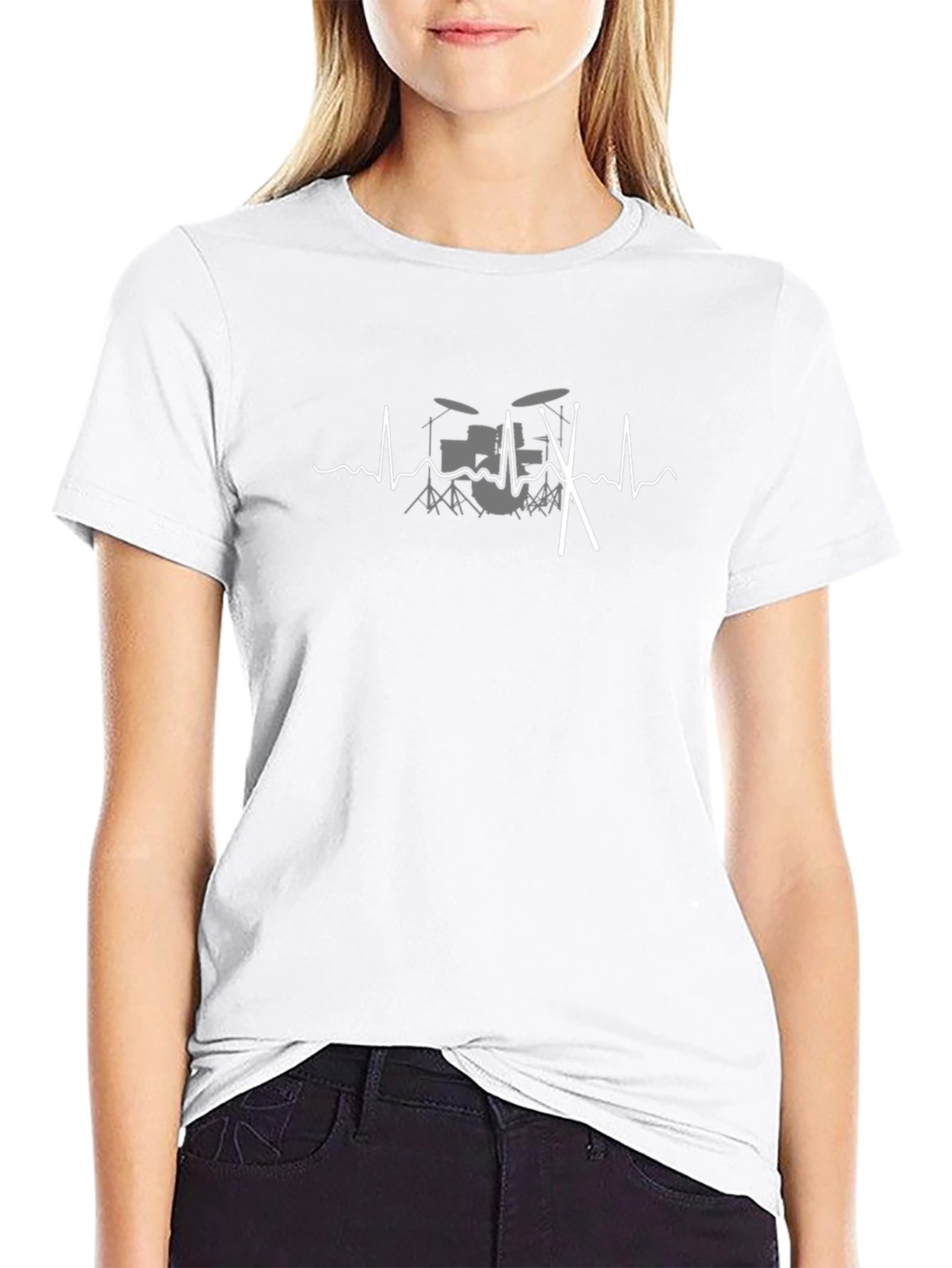 Drumbeat Heartbeat T-Shirt - Musician Tee
