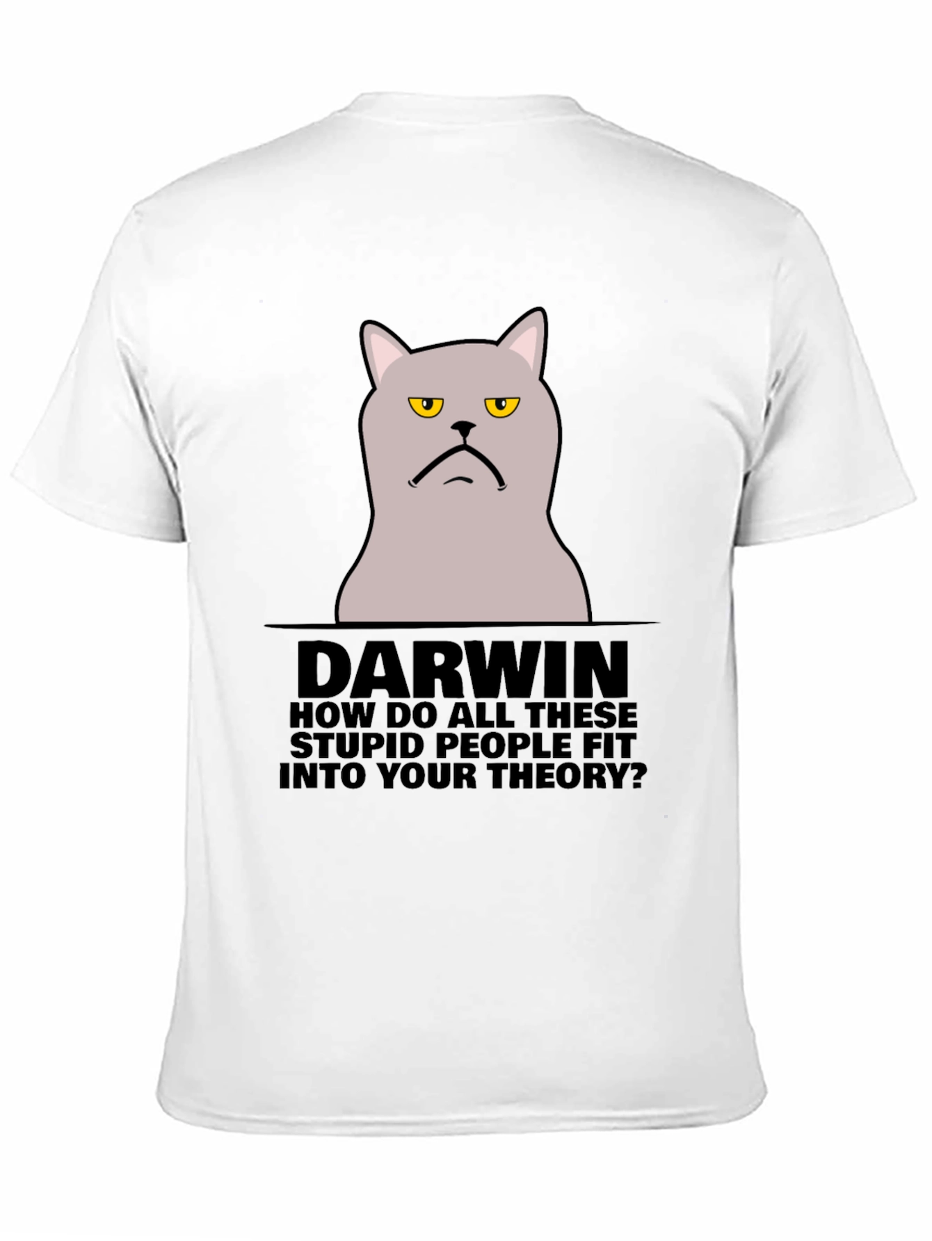 Darwin Cat T-Shirt - Funny Theory Design