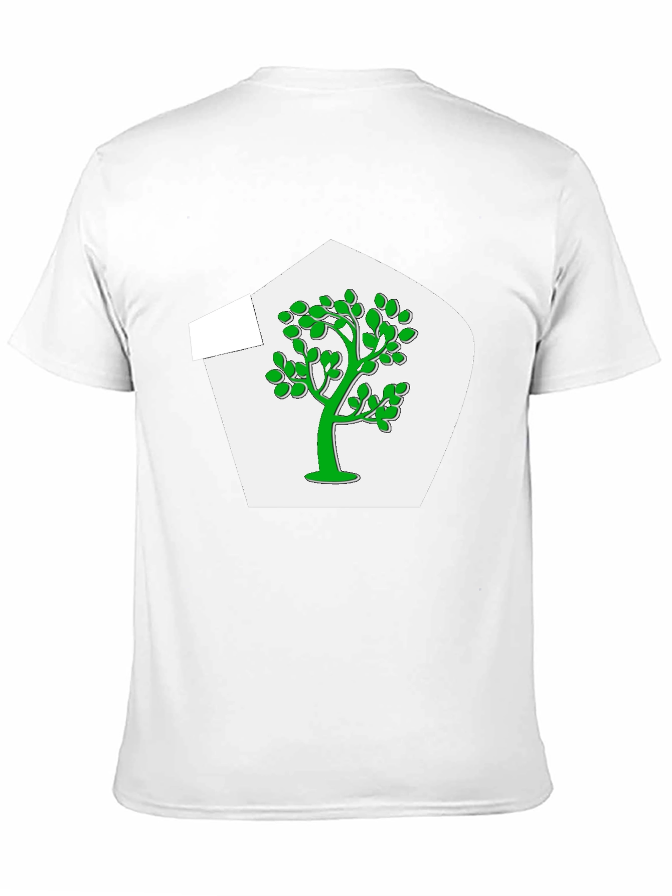 Green Tree Graphic Black T-Shirt