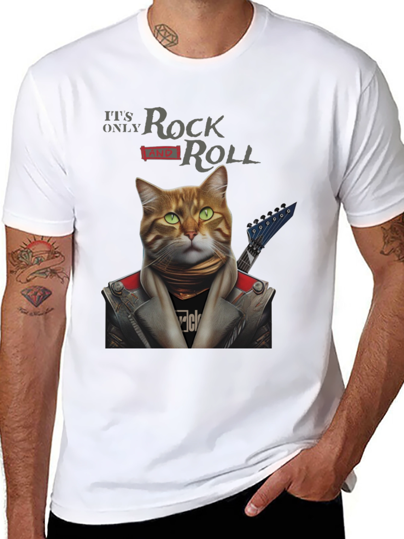 Rock and Roll Cat T-Shirt