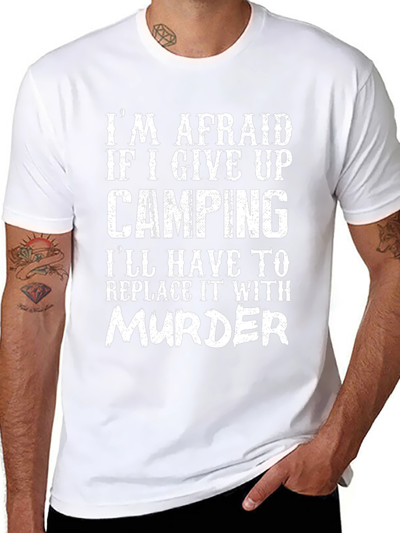 Funny Camping T-Shirt - Murder Alternative Tee