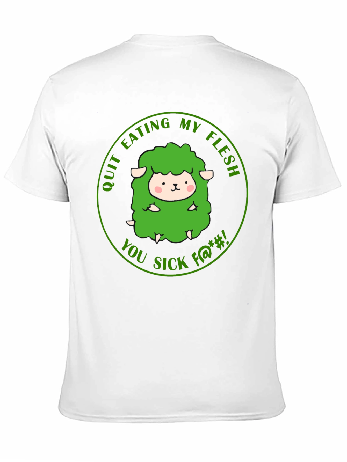 Vegetarian Black T-Shirt - Save the Sheep