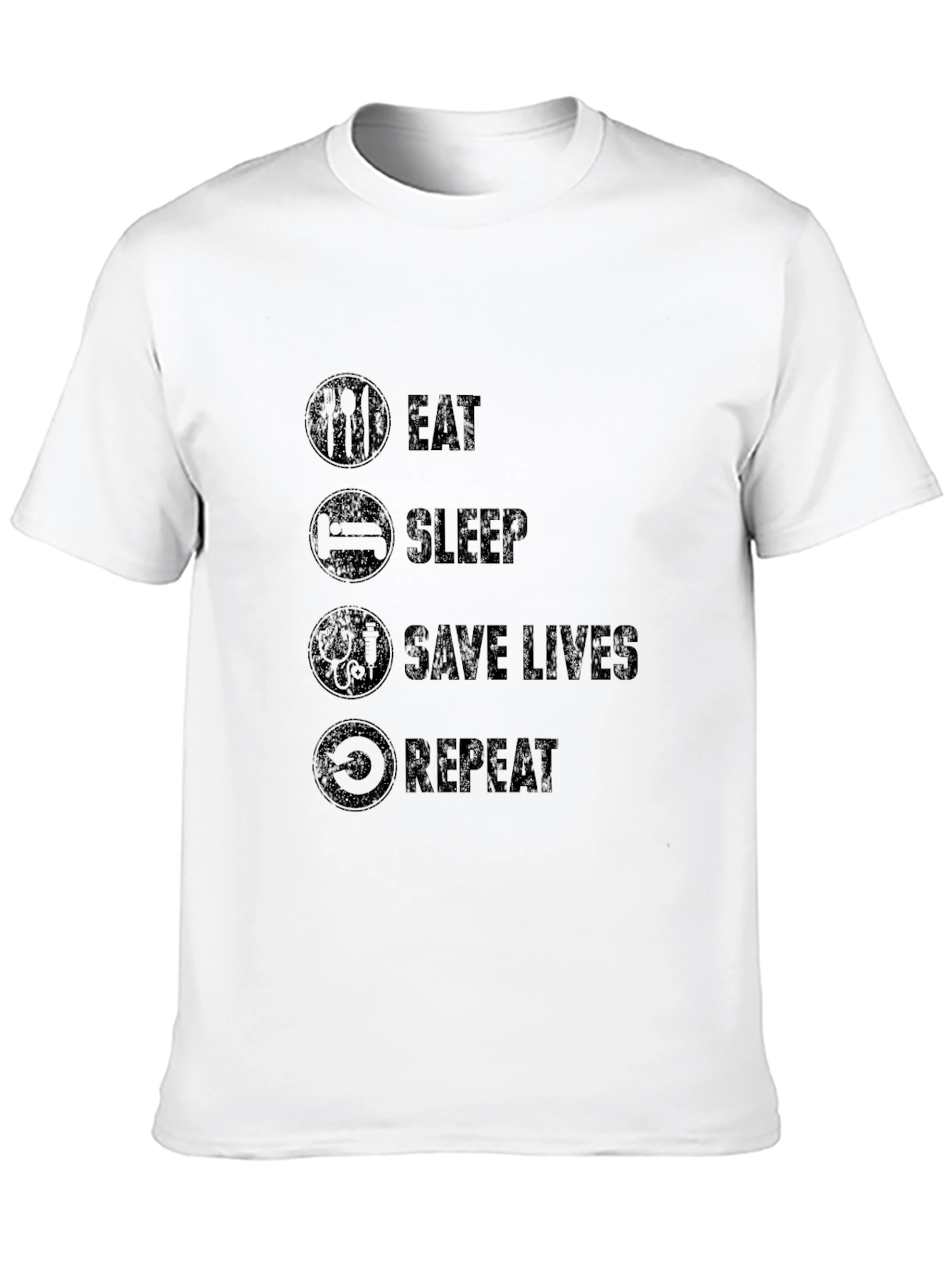 Eat Sleep Save Lives Repeat - Graphic Tee