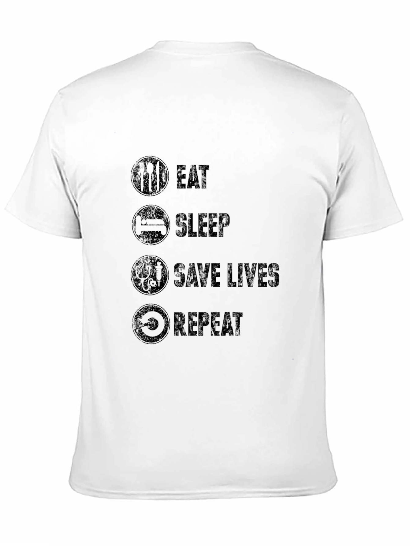 Eat Sleep Save Lives Repeat - Graphic Tee