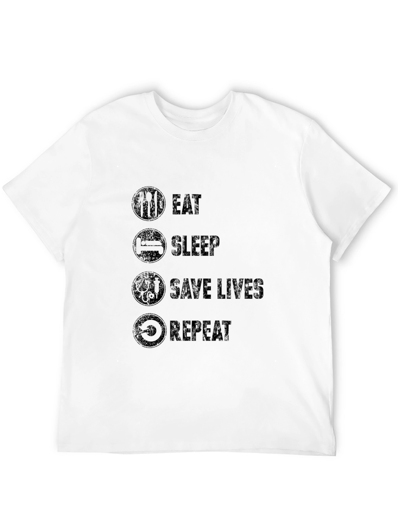 Eat Sleep Save Lives Repeat - Graphic Tee