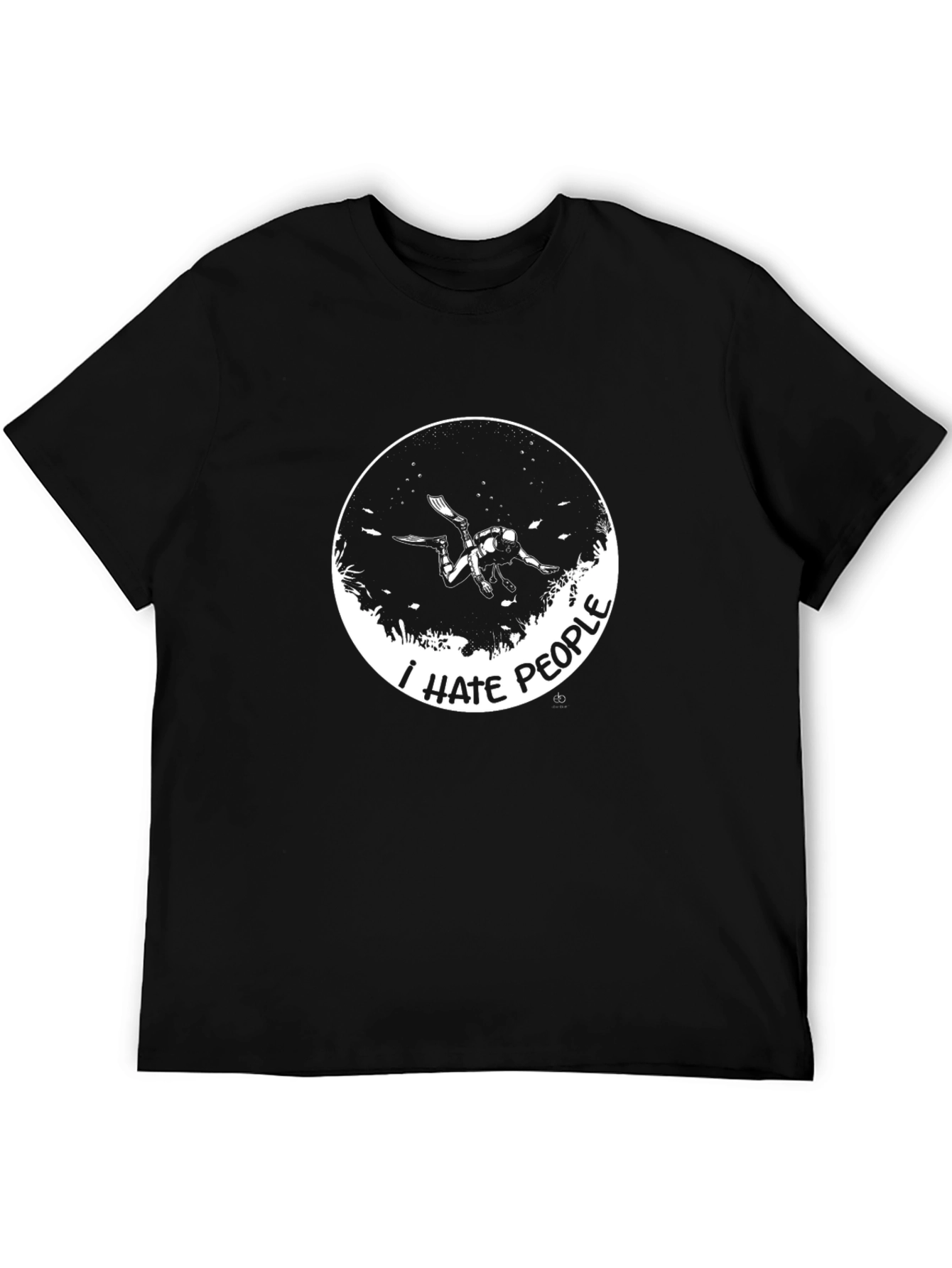 I Hate People Diver Graphic T-Shirt