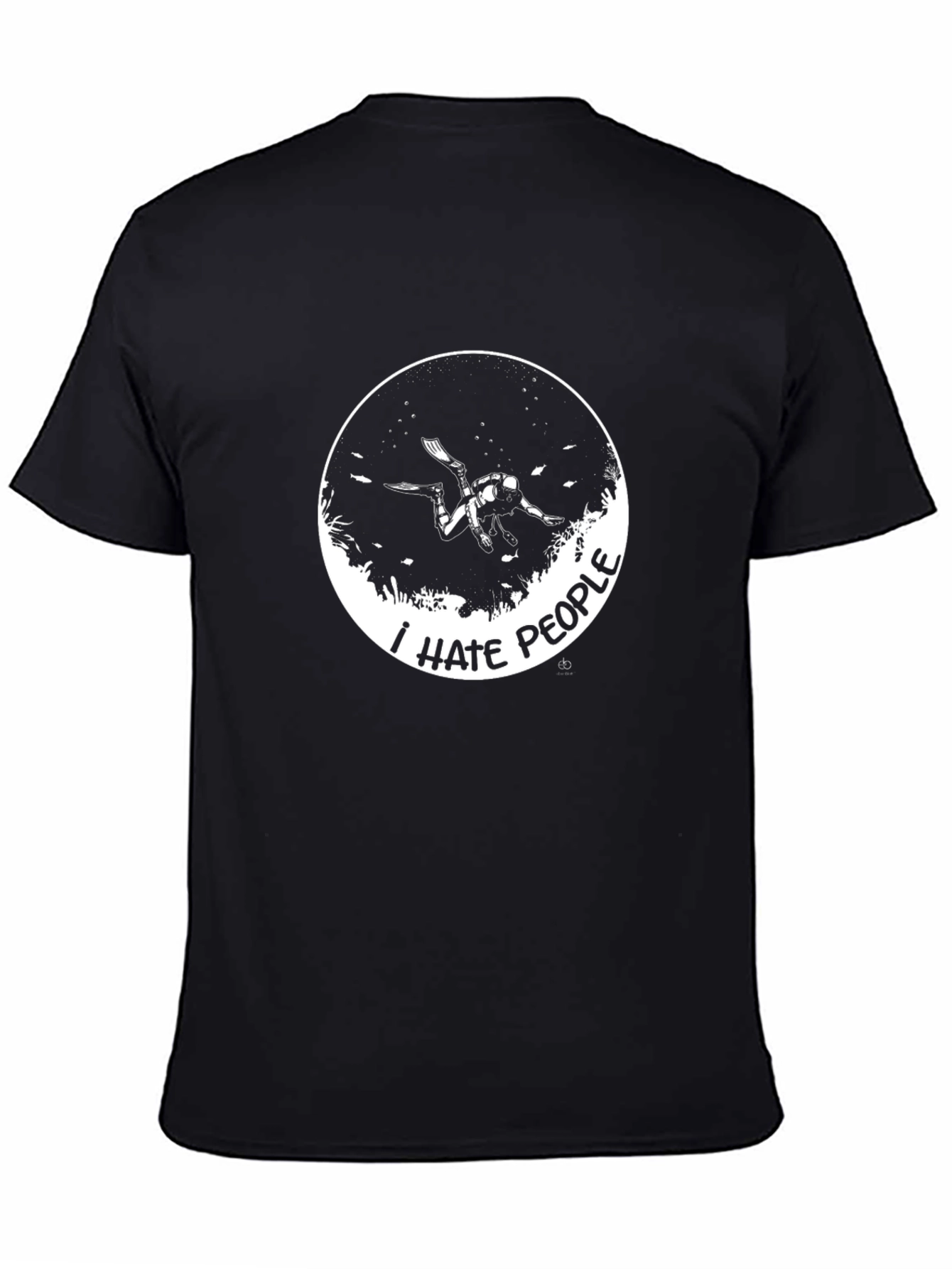 I Hate People Diver Graphic T-Shirt