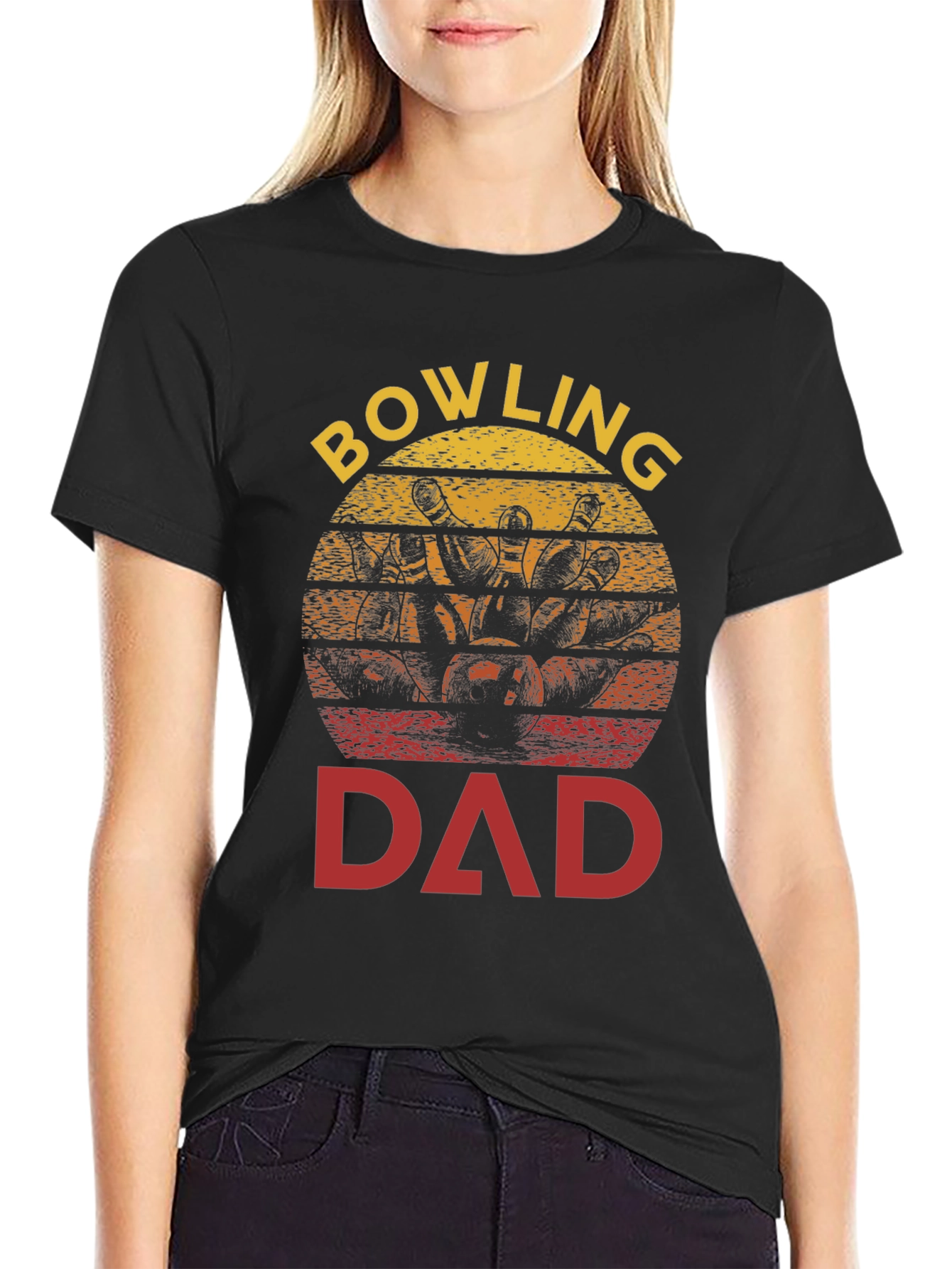 Bowling Dad T-Shirt - Strike Design