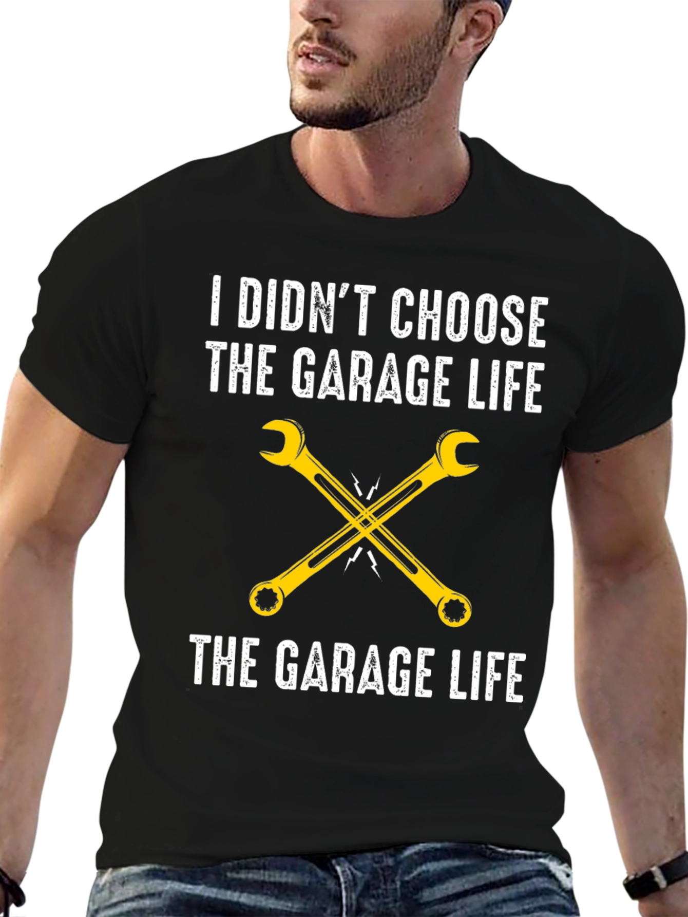 Garage Life T-Shirt - Mechanic Wrench Tee