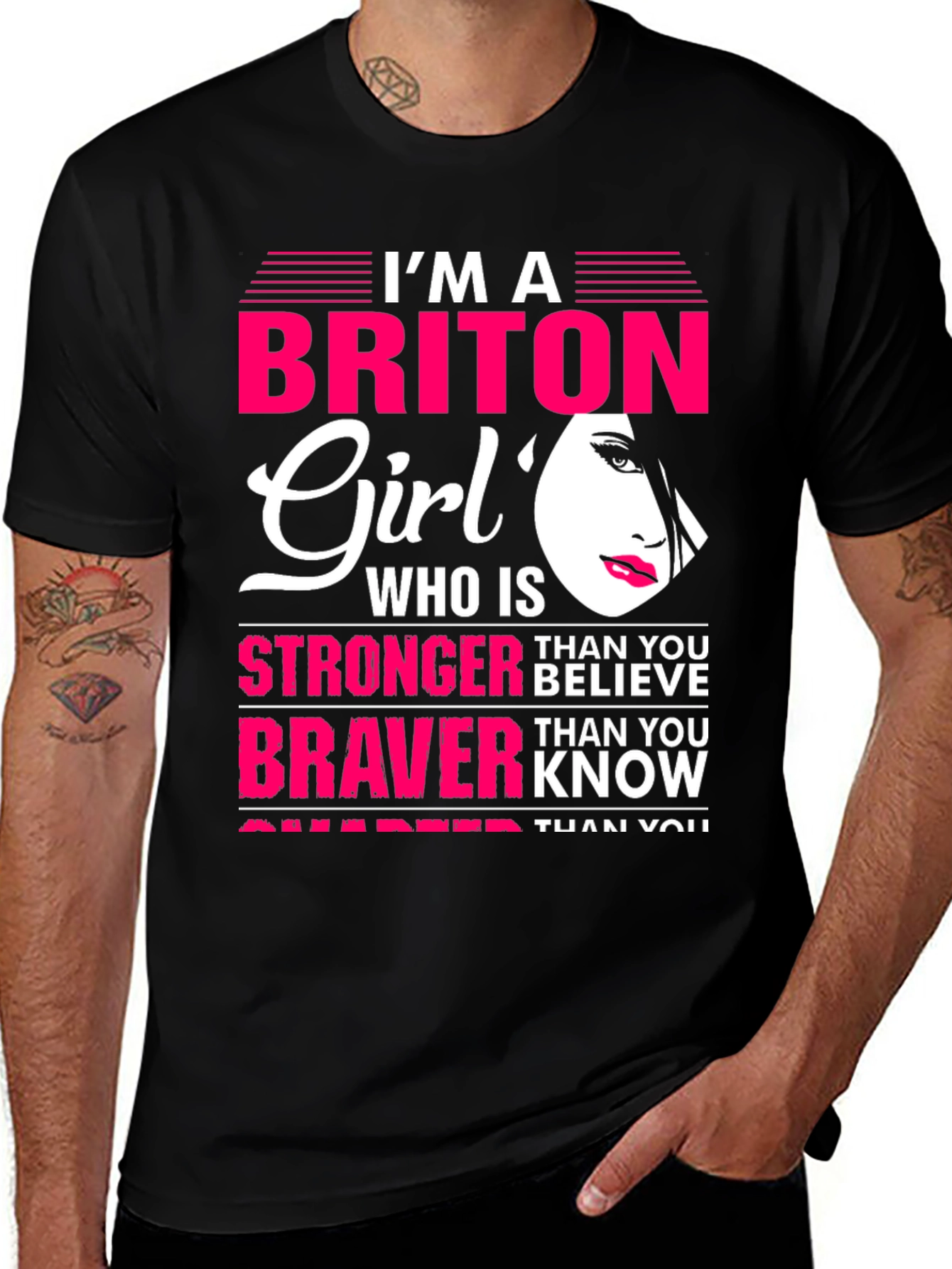Briton Girl Stronger Braver Smarter T-Shirt