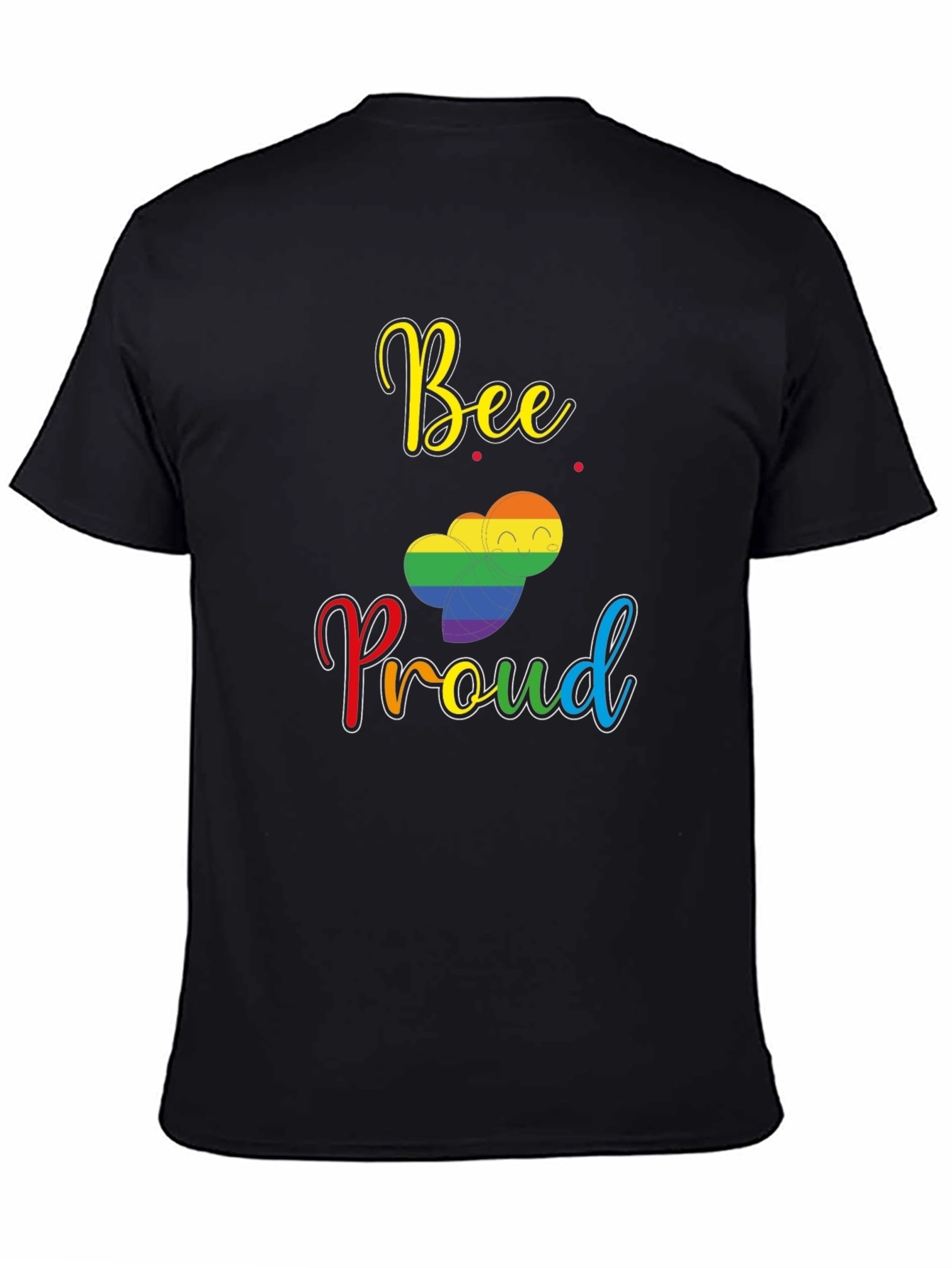 Bee Proud LGBTQ+ Pride T-Shirt | Rainbow Pride Graphic Tee | LGBTQ+ Support Shirt | Gift for Pride | Free Shipping $50+