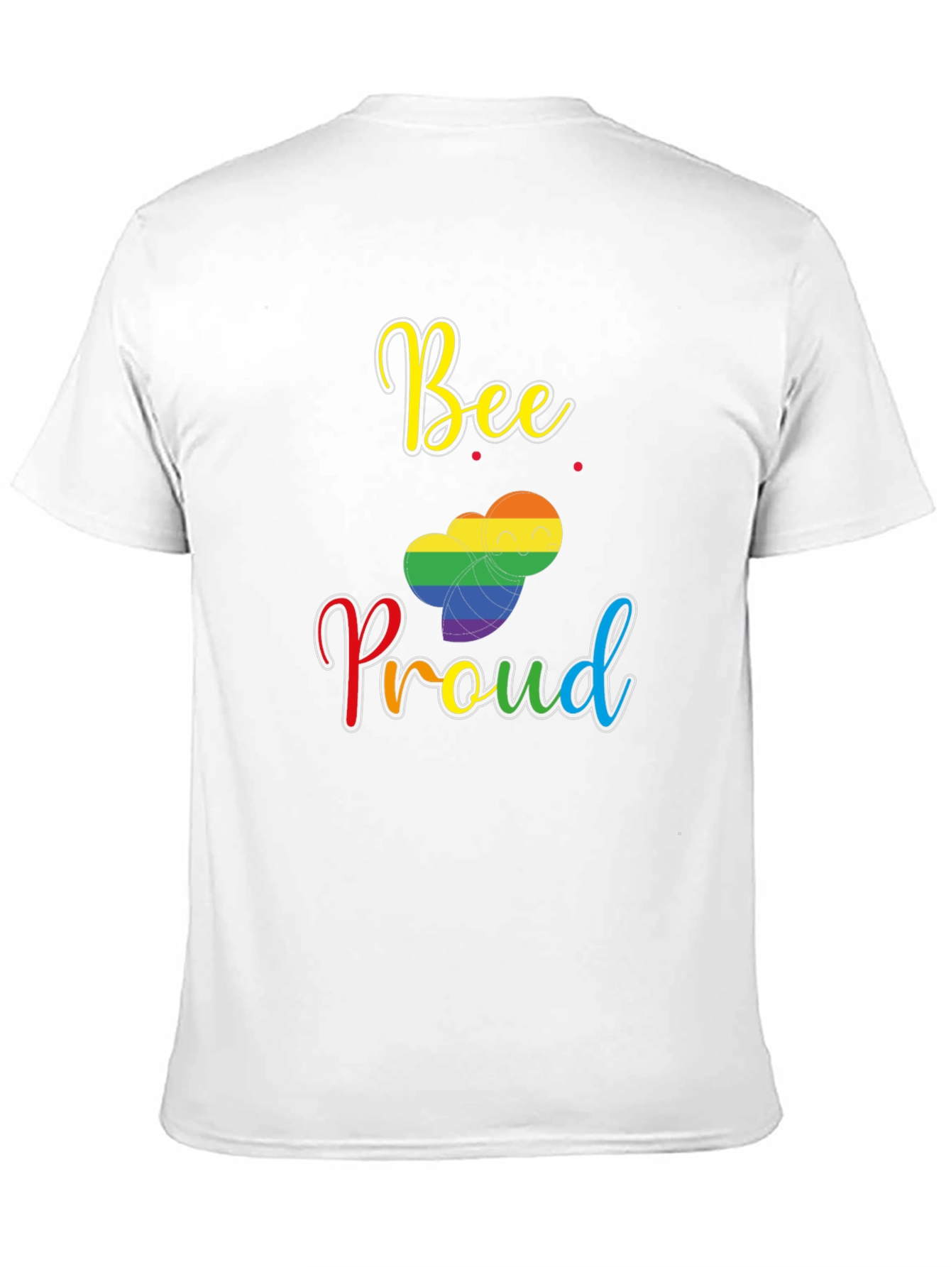 Bee Proud LGBTQ+ Pride T-Shirt | Rainbow Pride Graphic Tee | LGBTQ+ Support Shirt | Gift for Pride | Free Shipping $50+
