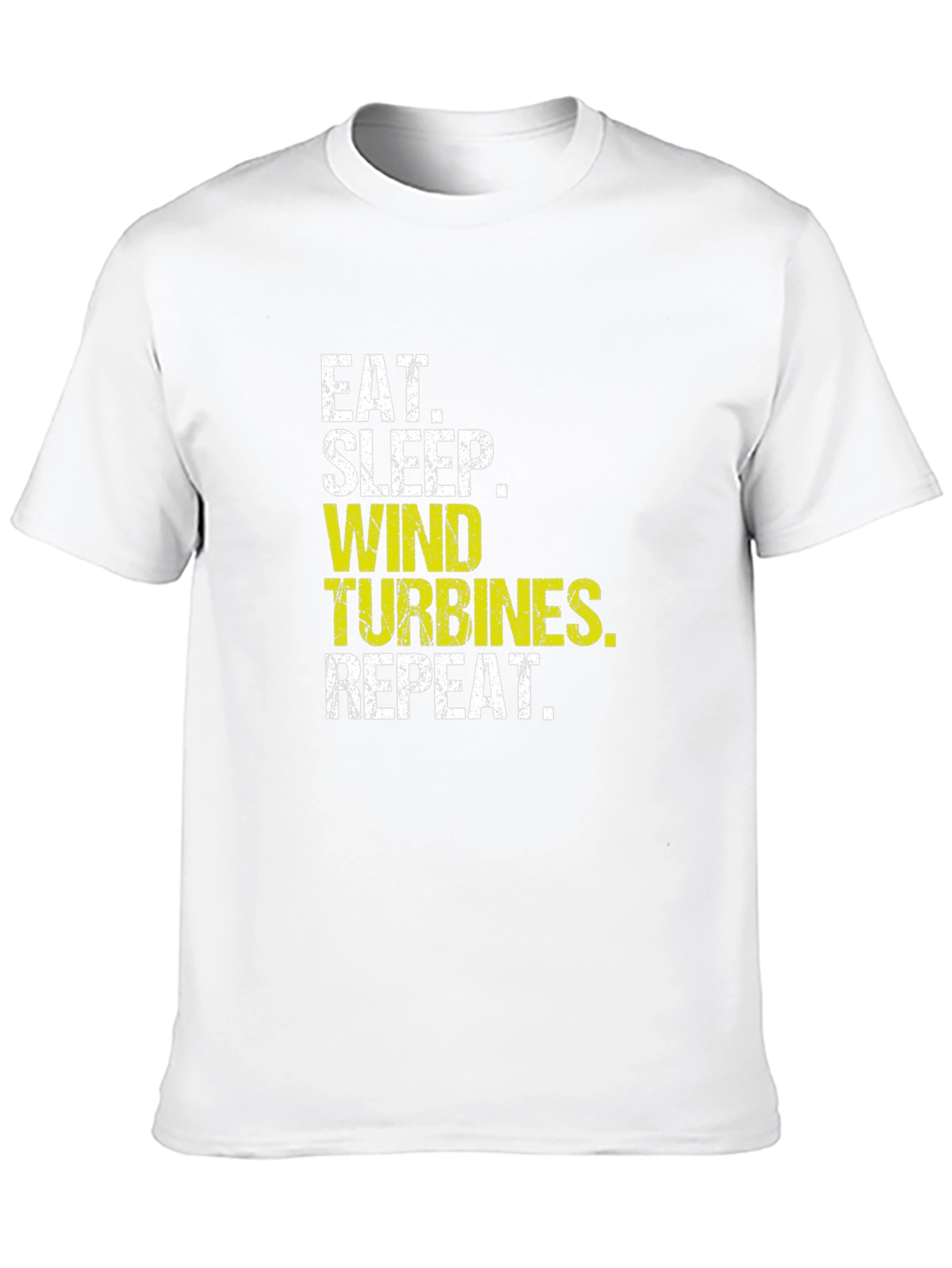 Eat Sleep Wind Turbines Repeat Black T-Shirt