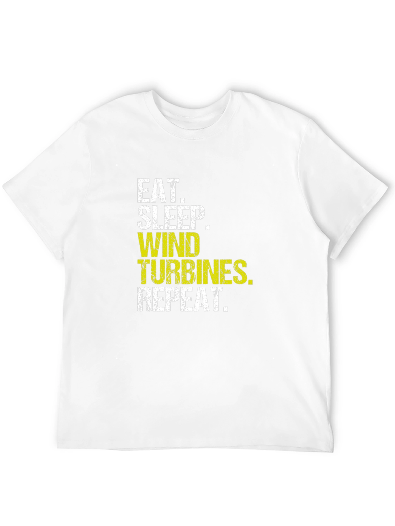 Eat Sleep Wind Turbines Repeat Black T-Shirt