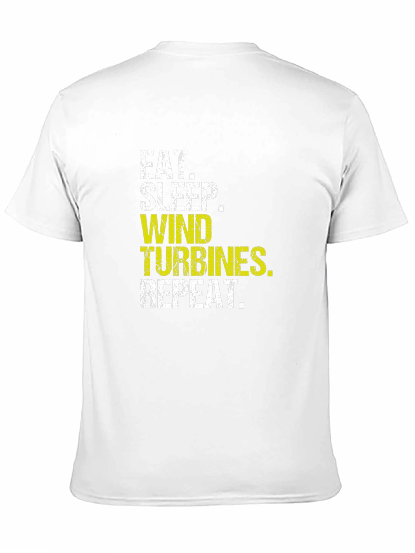 Eat Sleep Wind Turbines Repeat Black T-Shirt