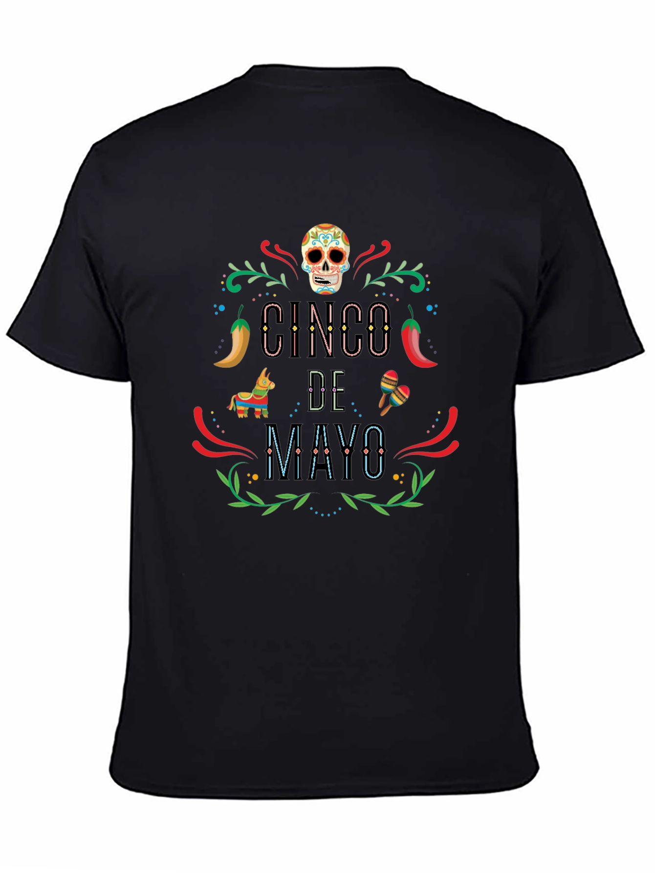 Cinco de Mayo Graphic T-Shirt - Black Tee