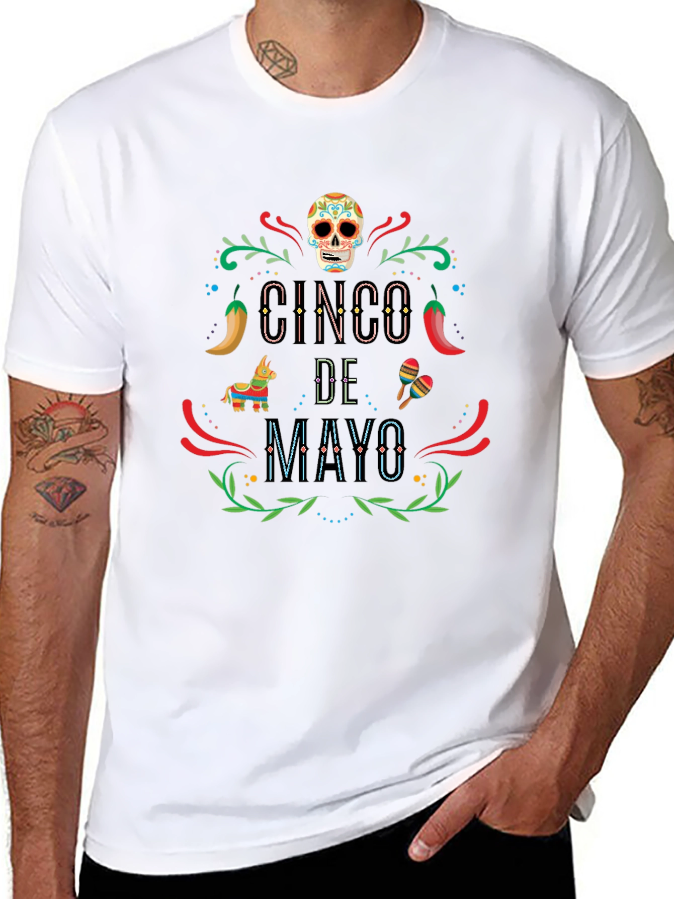 Cinco de Mayo Graphic T-Shirt - Black Tee