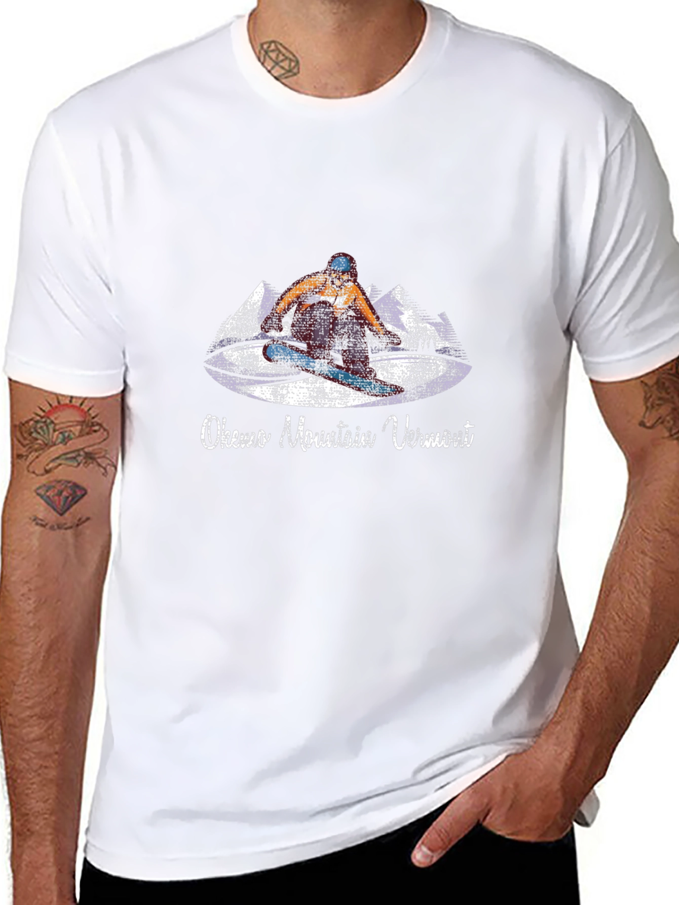 Okemo Mountain Vermont Snowboarder Graphic Tee