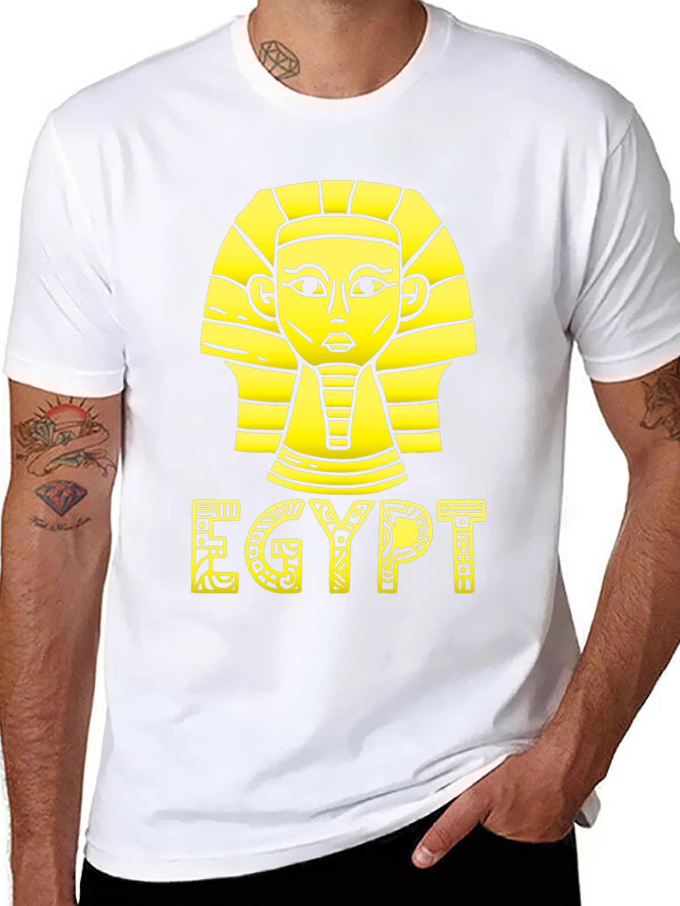 Egypt Graphic Tee - Black Cotton T-Shirt