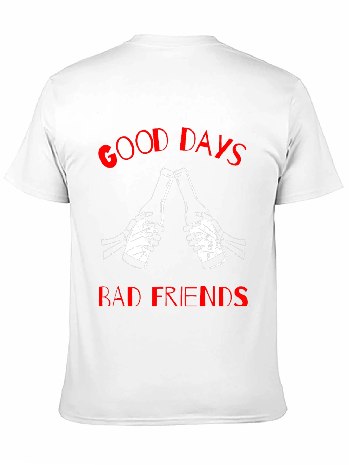 Good Days Bad Friends Graphic Tee - Black T-Shirt