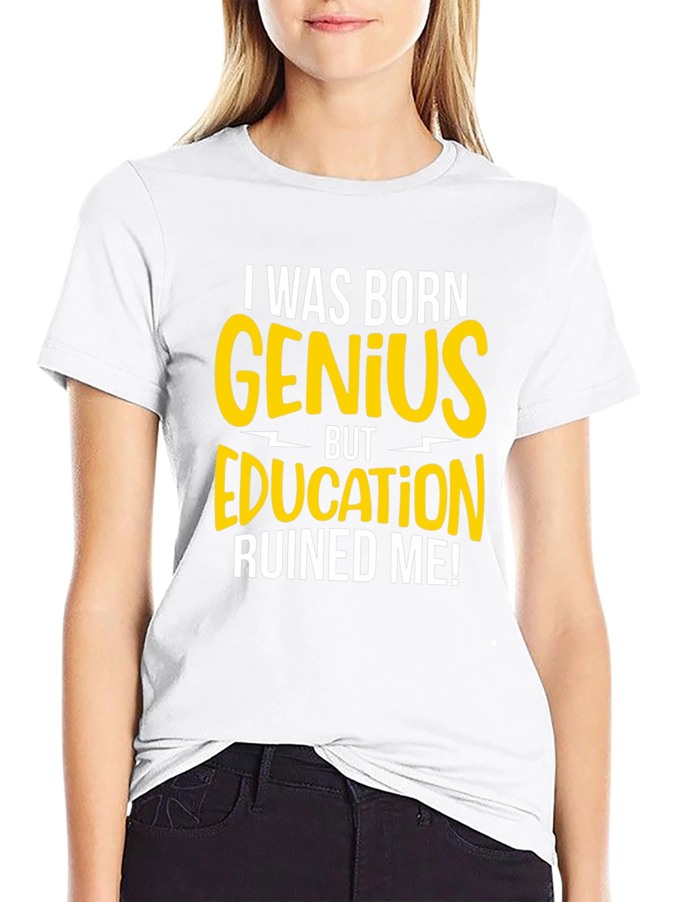 Born Genius T-Shirt - Funny Sarcastic Tee