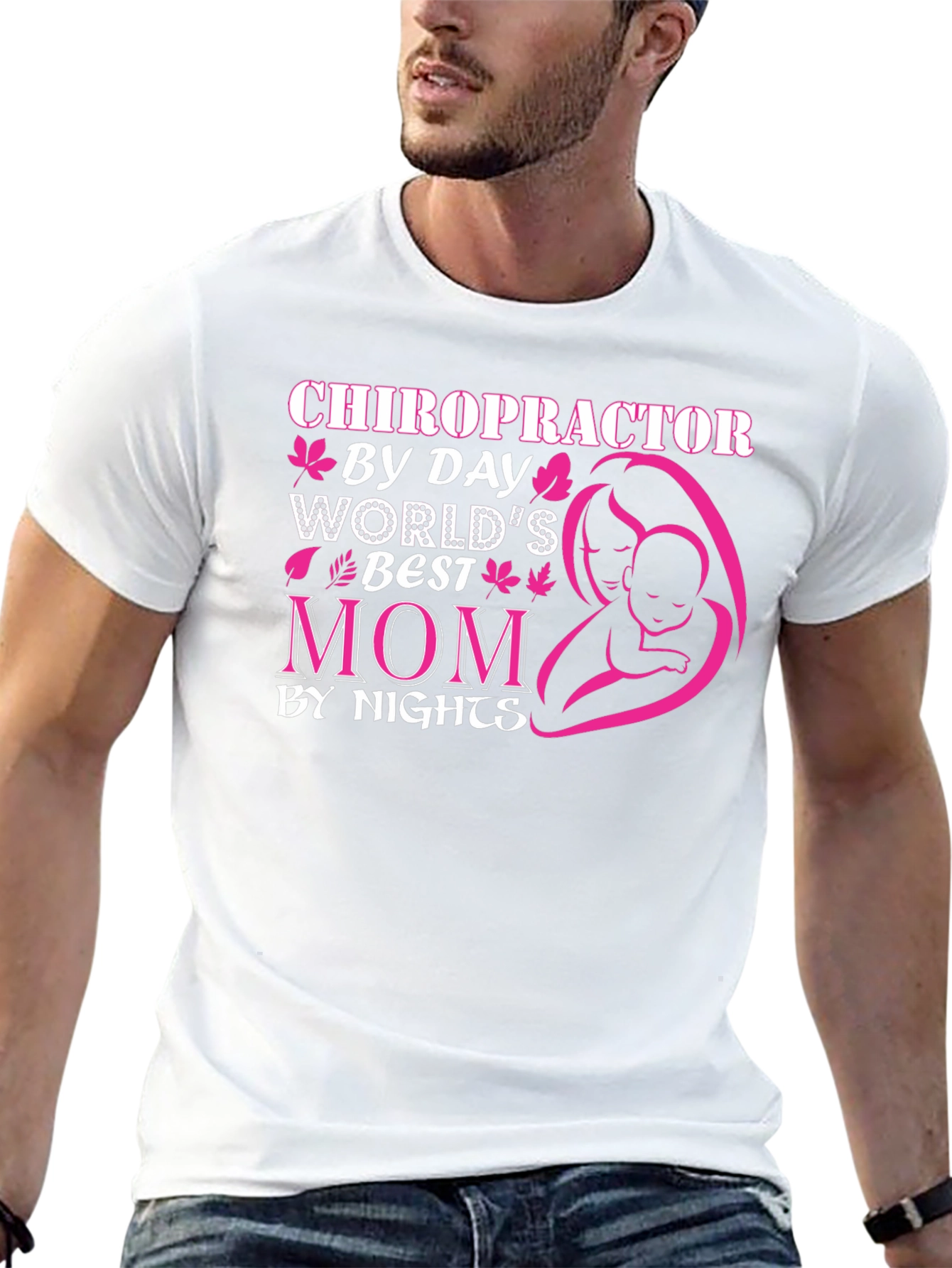 Chiropractor Mom Black T-Shirt
