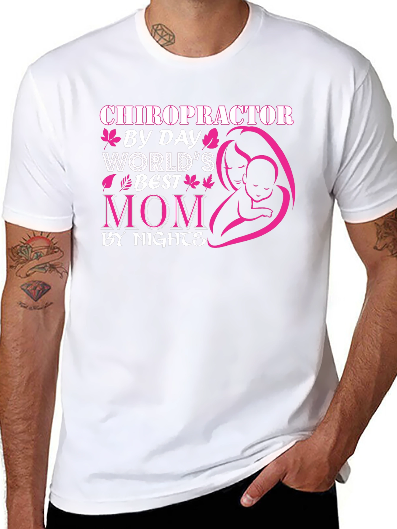 Chiropractor Mom Black T-Shirt