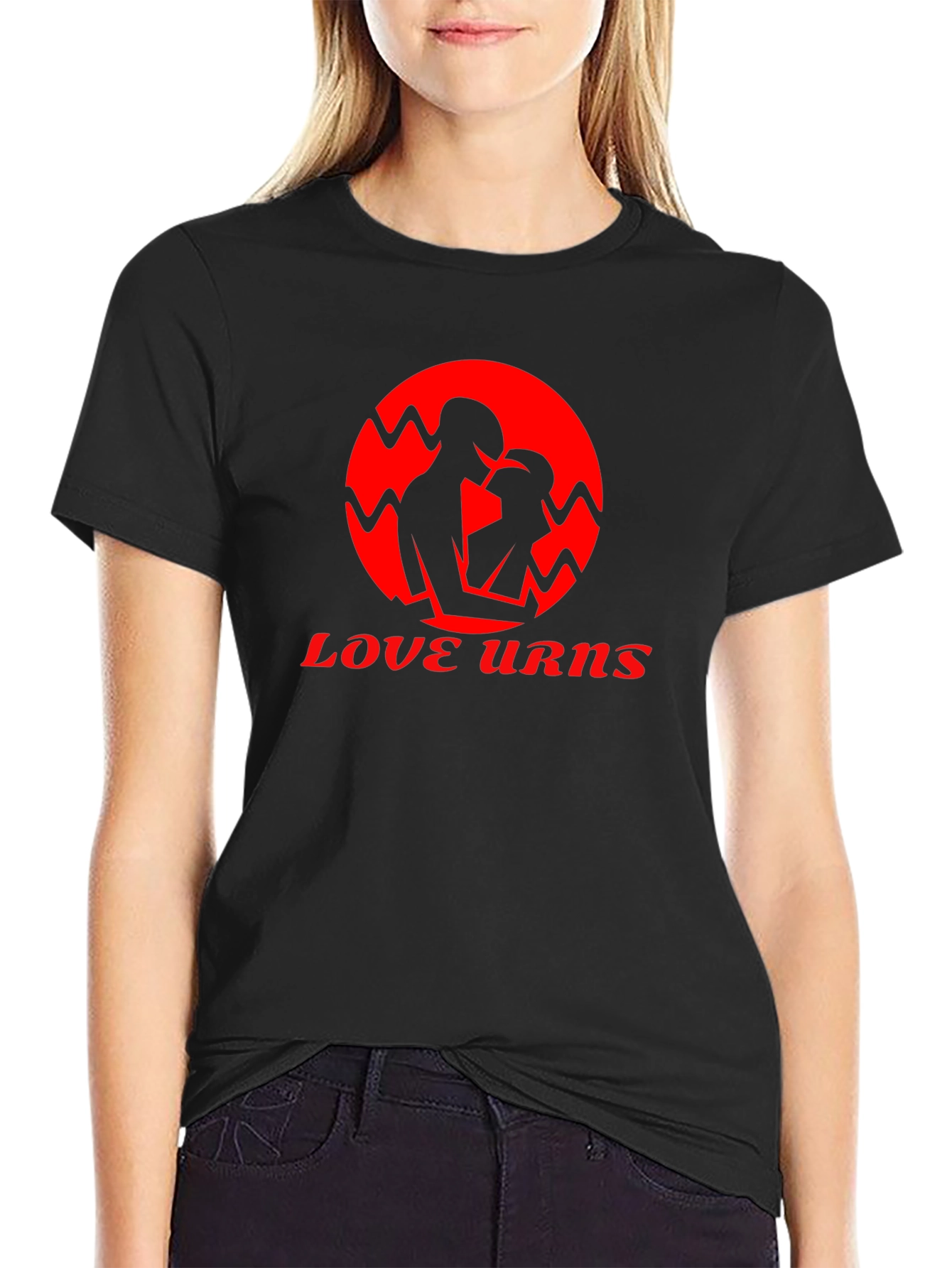 Love Urns Black Graphic T-Shirt