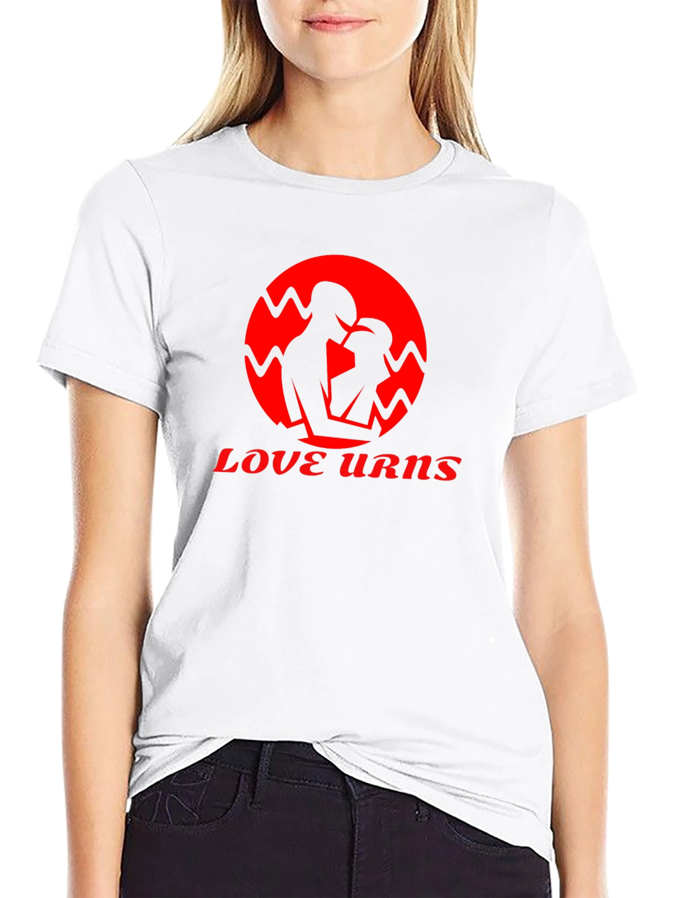 Love Urns Black Graphic T-Shirt