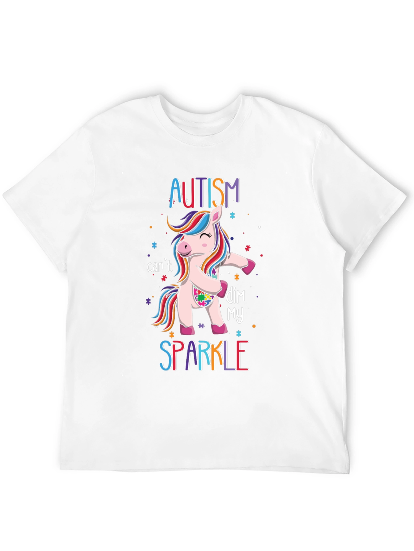 Autism Unicorn Sparkle Tee