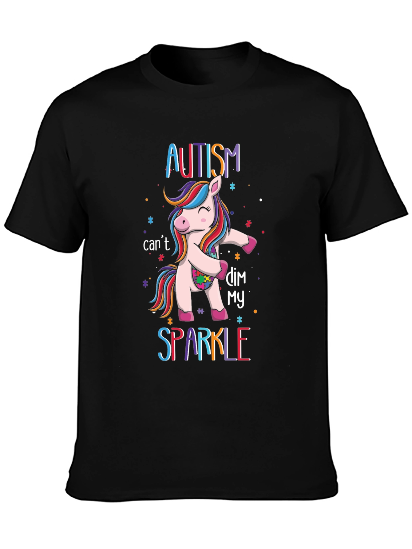 Autism Unicorn Sparkle Tee
