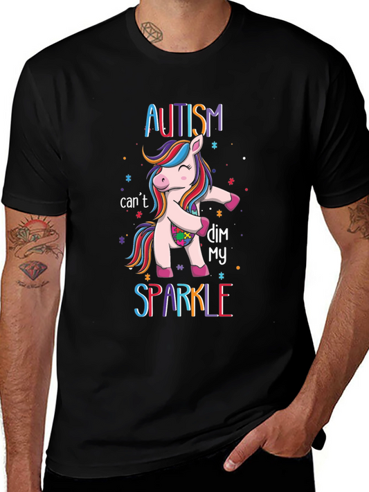 Autism Unicorn Sparkle Tee
