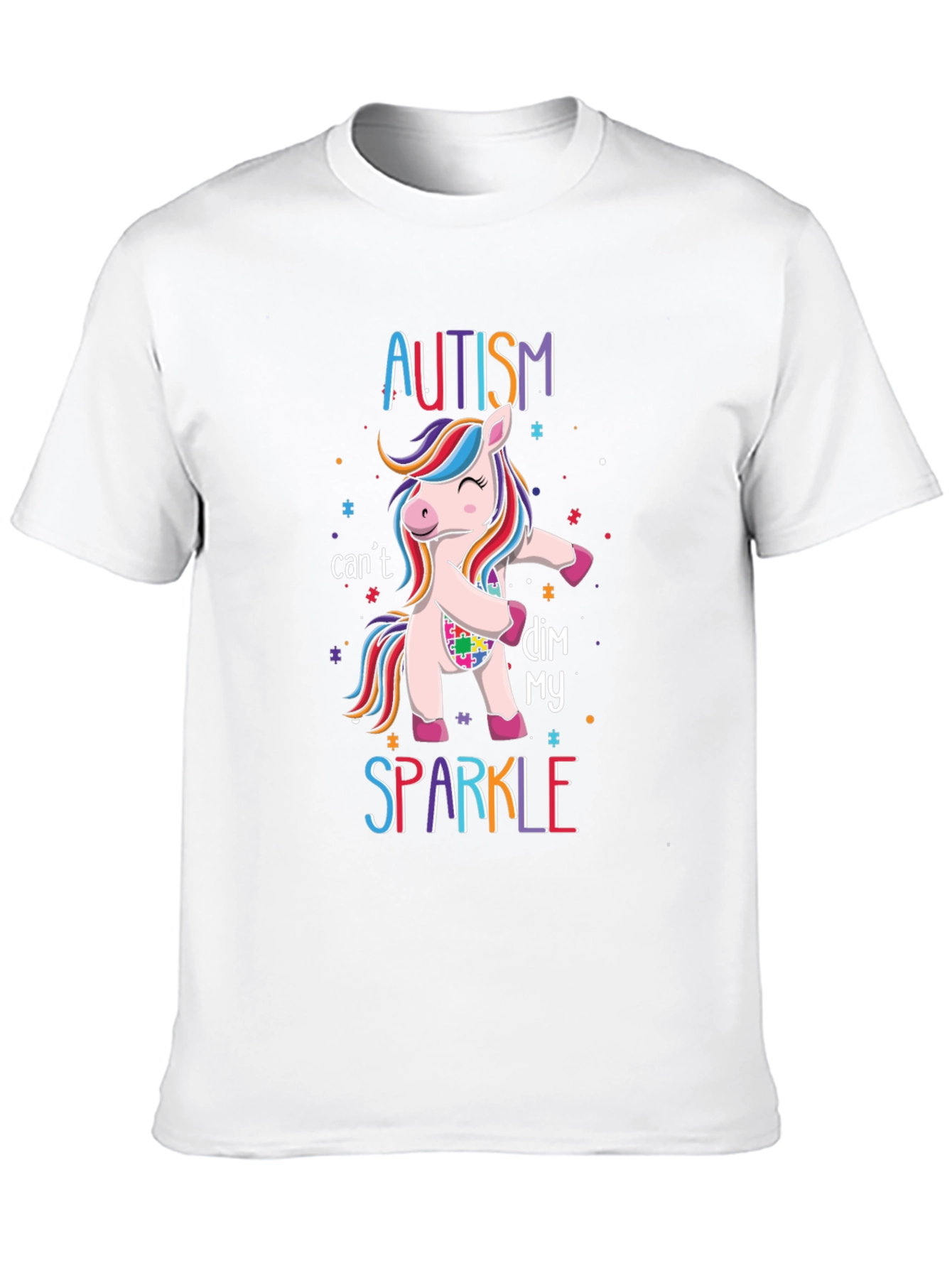 Autism Unicorn Sparkle Tee