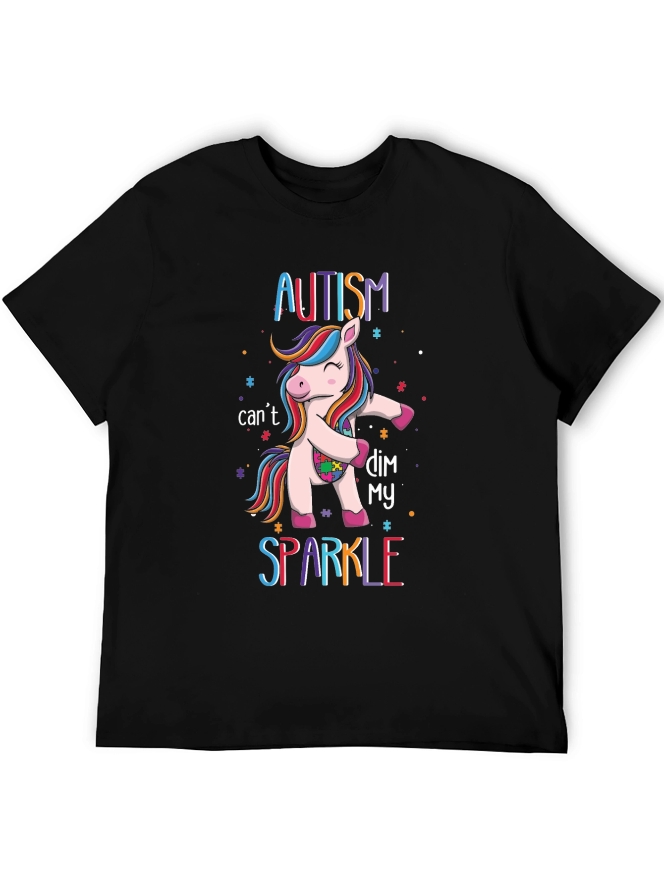 Autism Unicorn Sparkle Tee