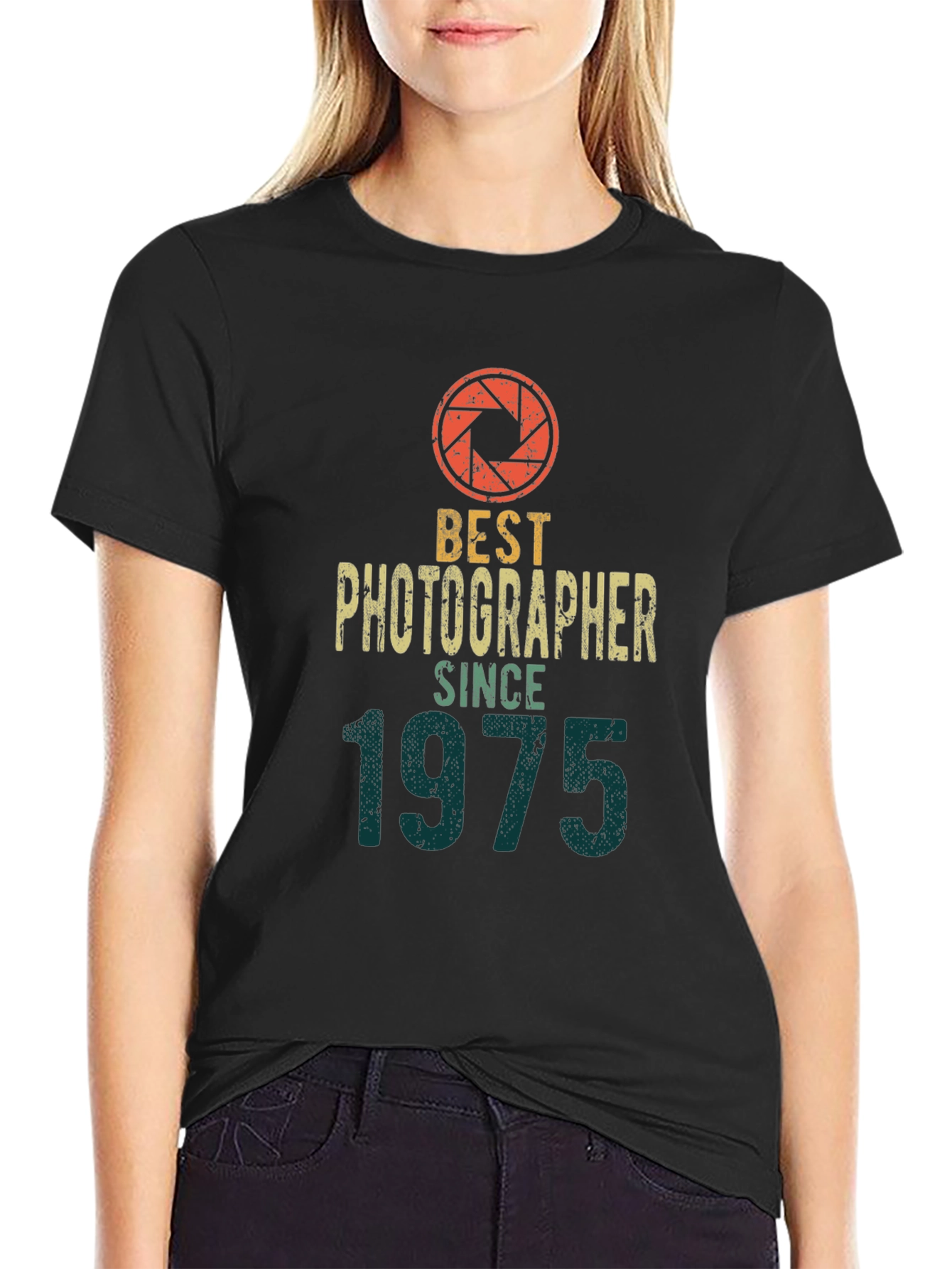 Best Photographer Since 1975 T-Shirt | Vintage Camera Graphic Tee | Photographer Gift Shirt | Retro Photography Tee | Free Shipping $50+